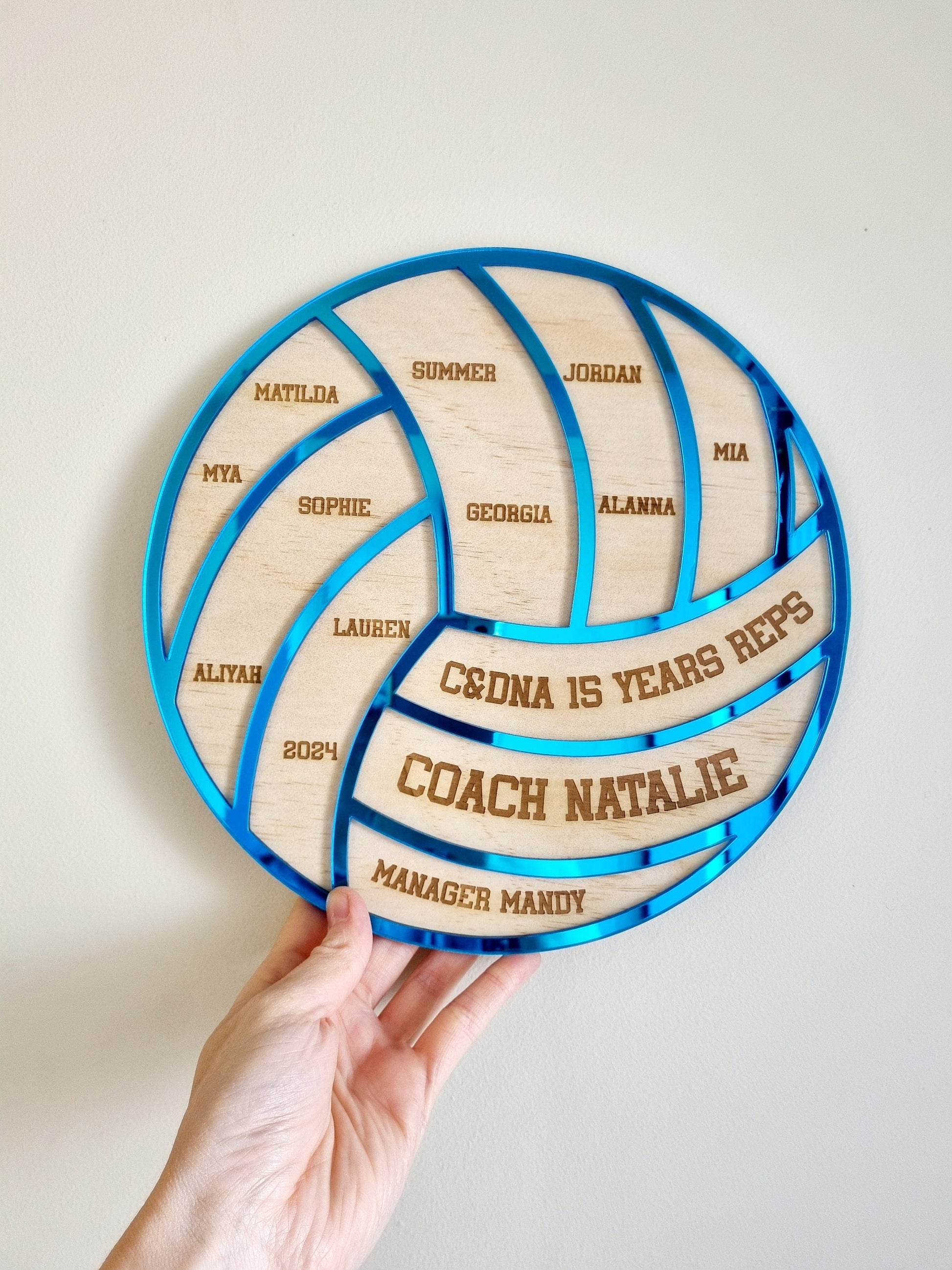 Personalised Netball Coach Plaque, Custom Netball Gift, End of Season Coach Appreciation