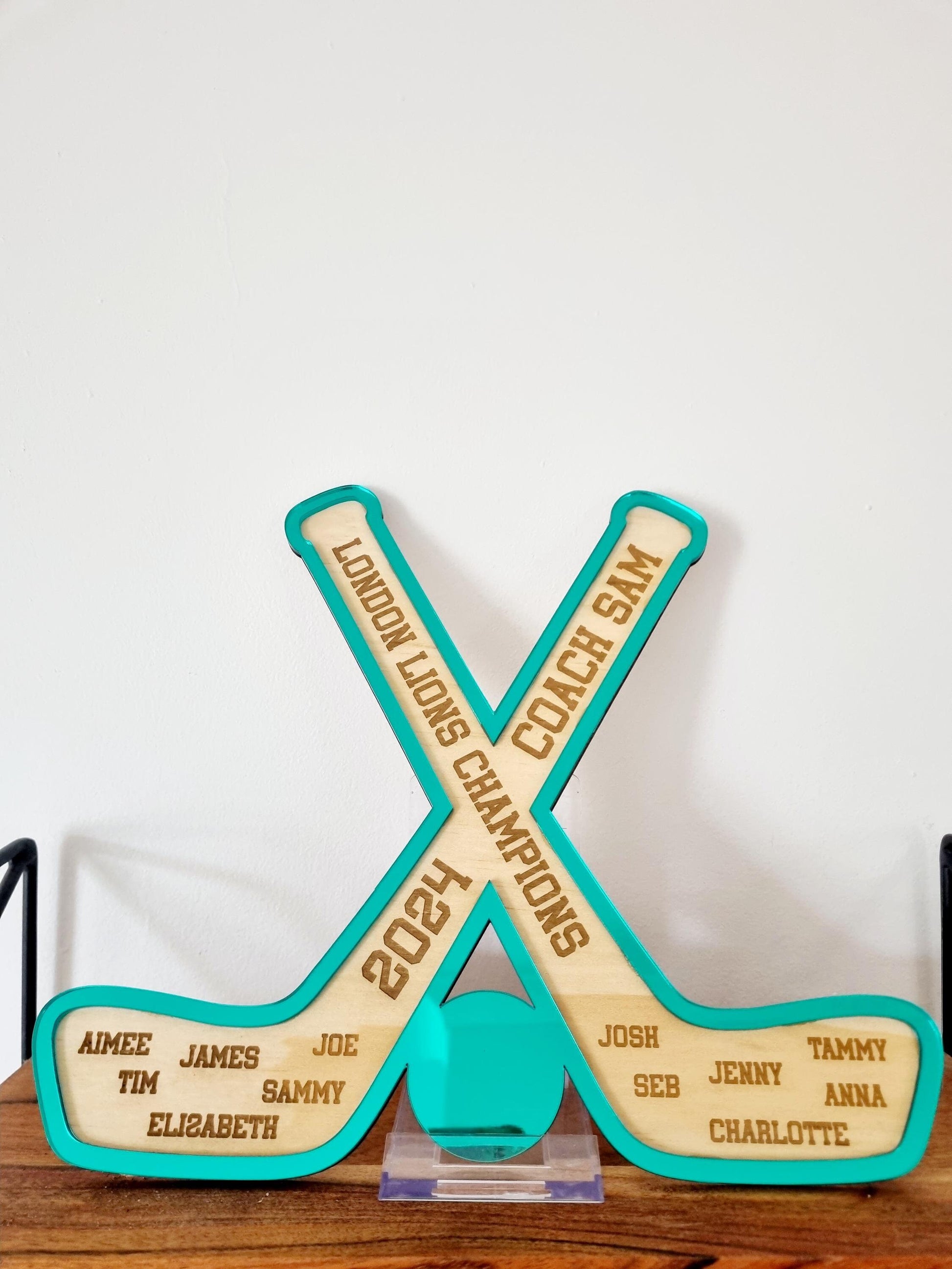 Hockey Coach Plaque, Hockey Team Gift, Hockey Coach Gift
