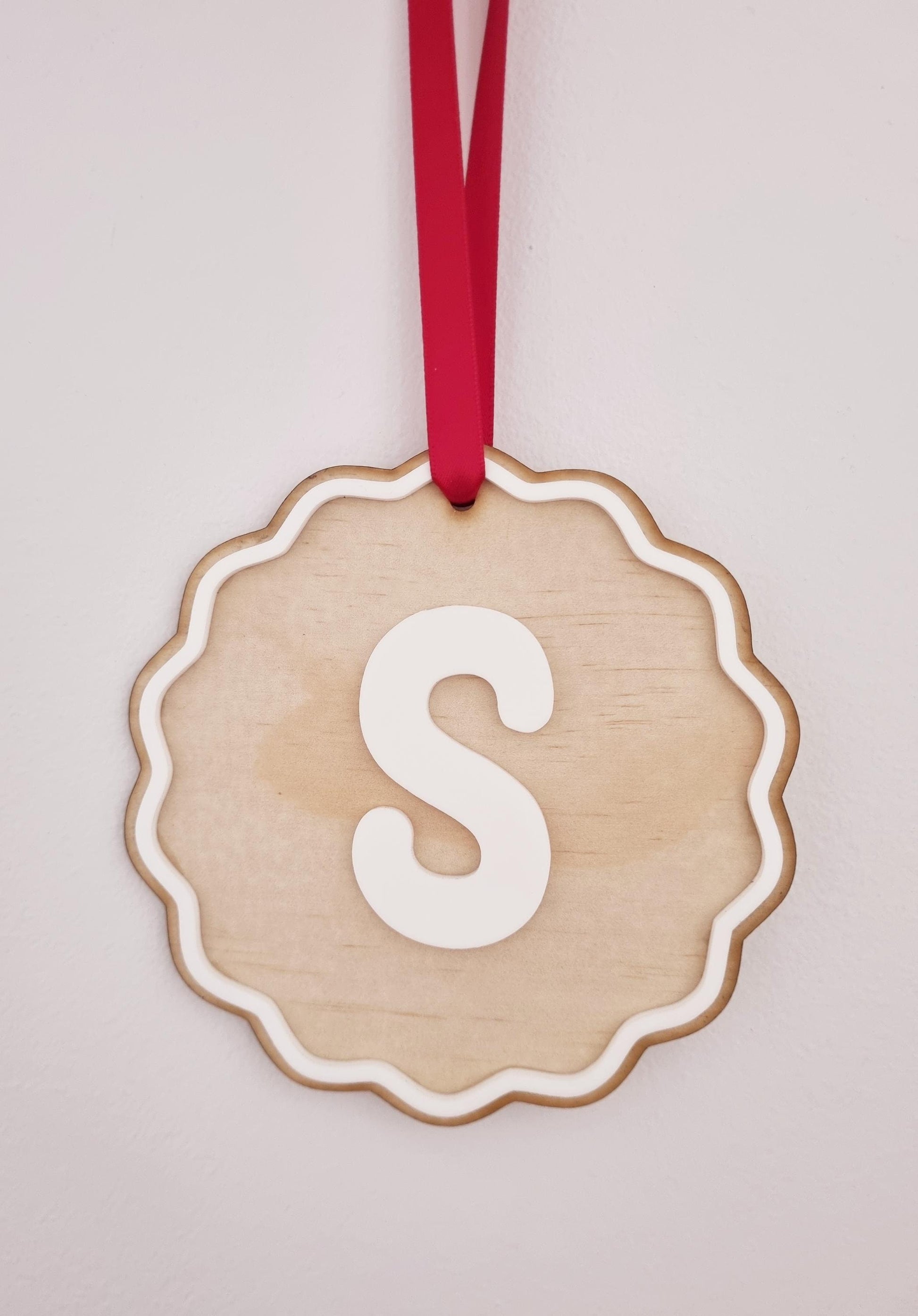 Personalised Christmas Ornament, Whimsical Christmas Ornament, Letter Ornament
