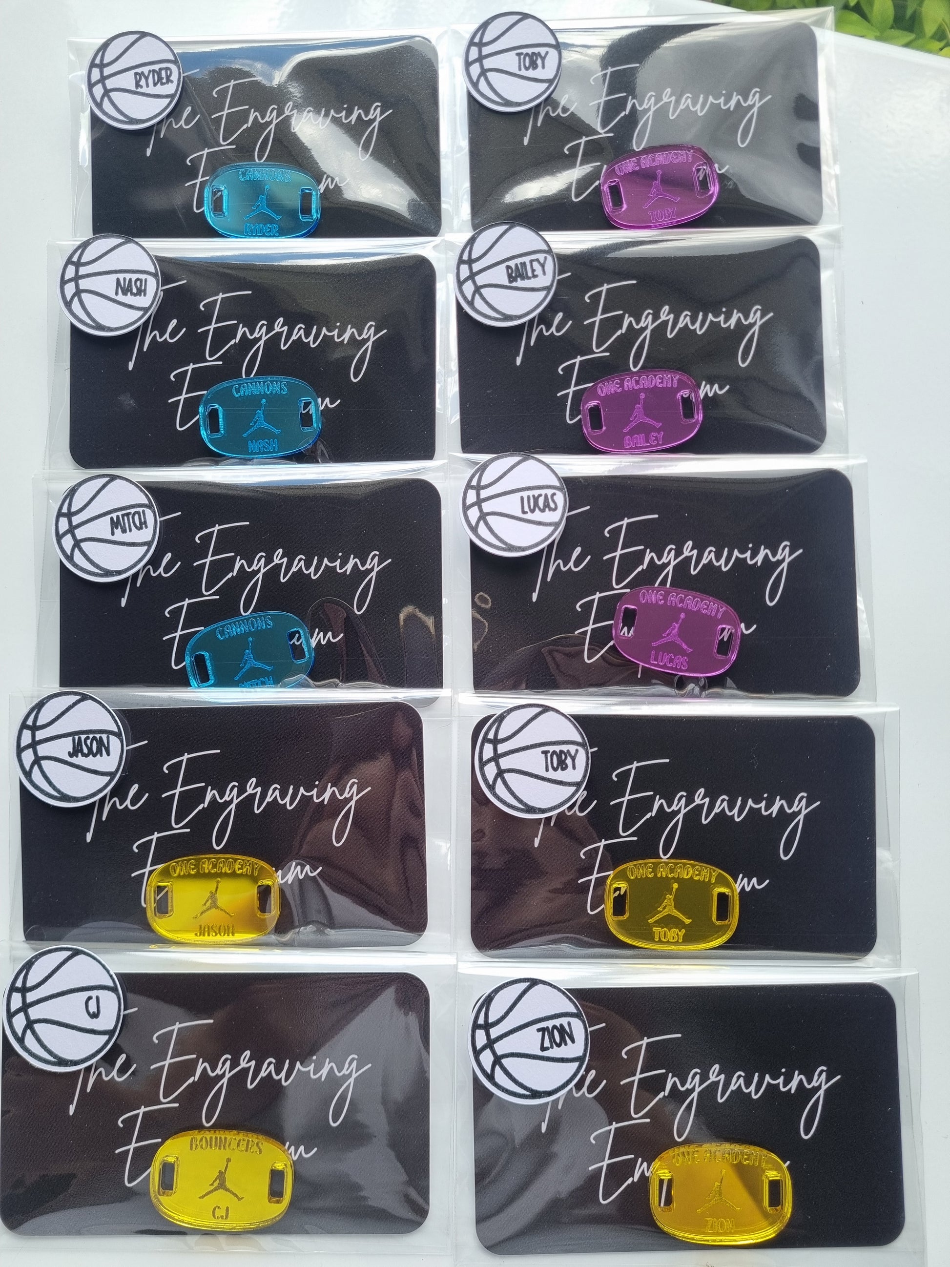 Basketball Coach & Team Gift Set – Personalised Plaque & Shoe Tags