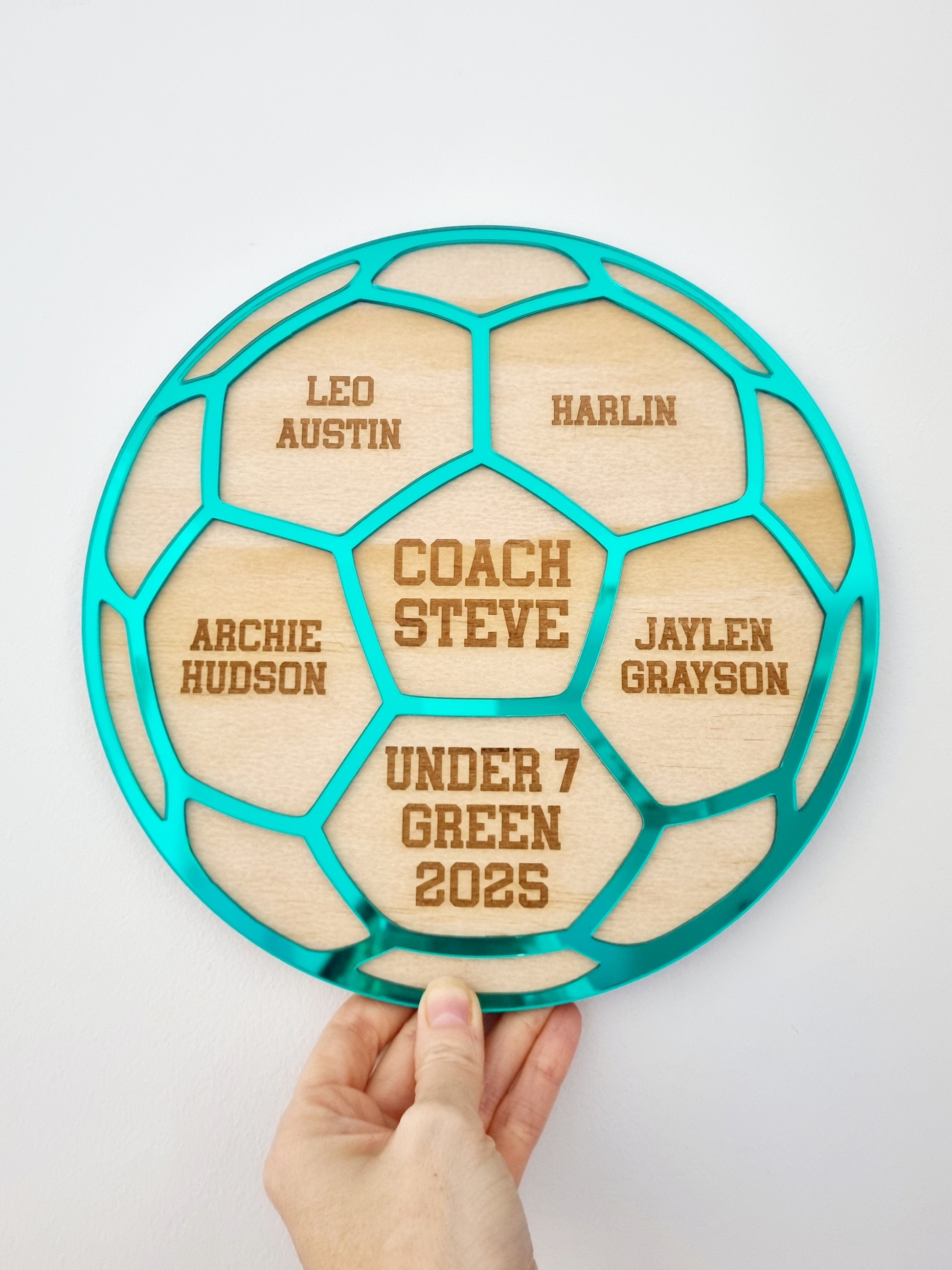 Soccer Coach Gift Plaque – Personalised Soccer Team Gift