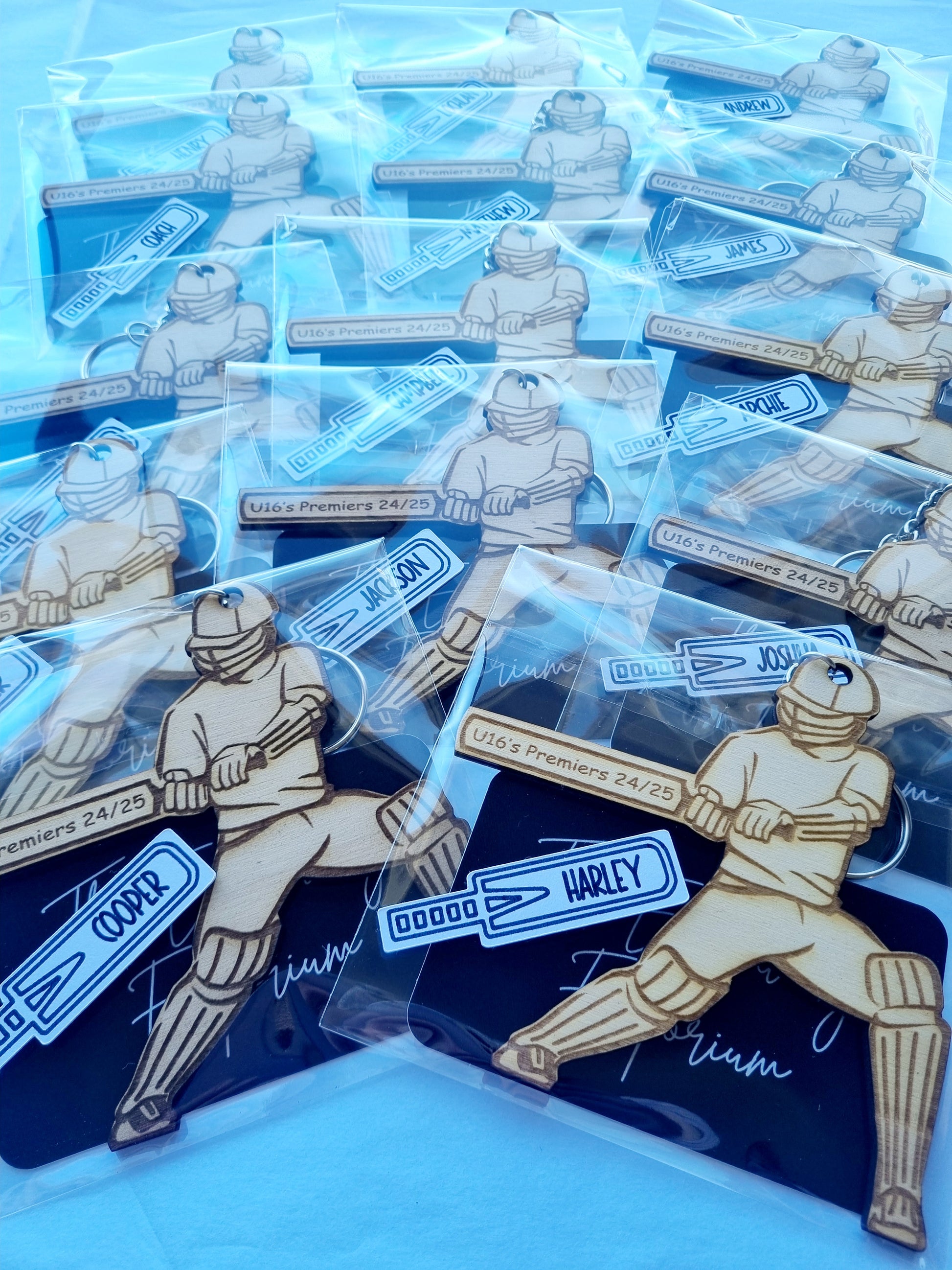 Cricket Batter Keyring – Personalised Gift for Cricket Lovers & Coaches