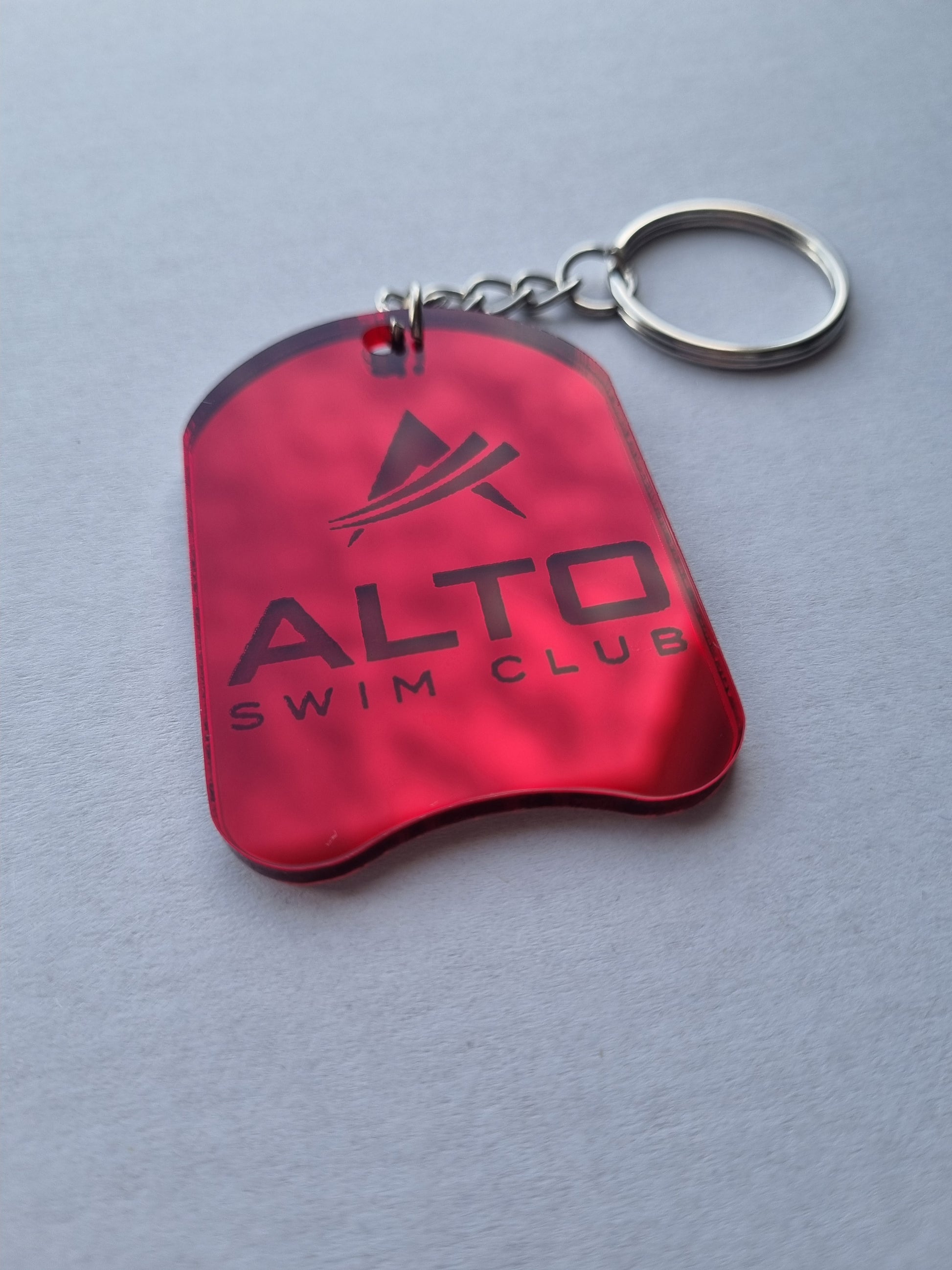 Personalised Swimming Kickboard Keyring