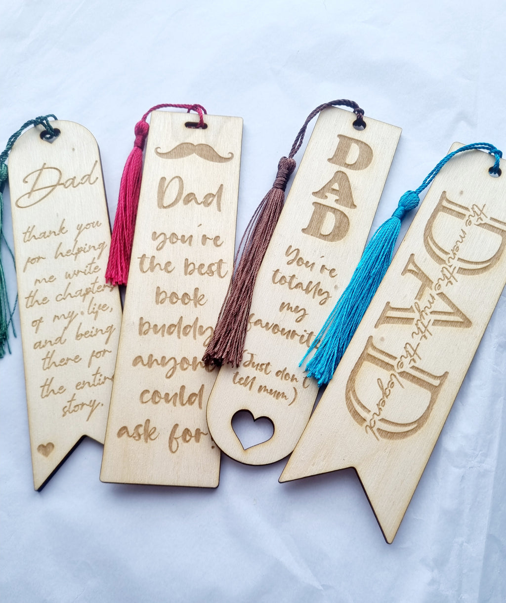 Fathers Day Bookmarks, Page Markers, Book Lovers