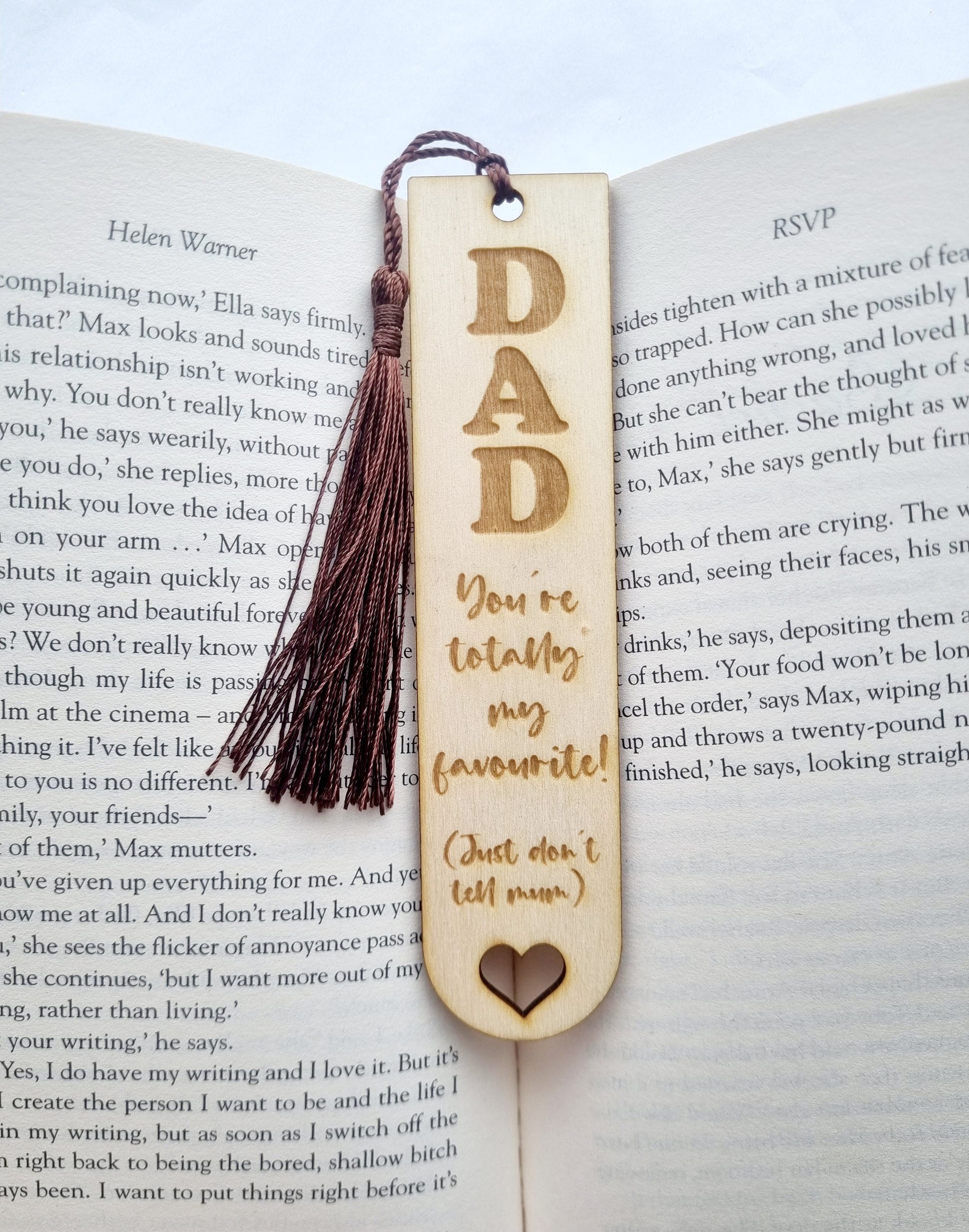 Fathers Day Bookmarks, Page Markers, Book Lovers