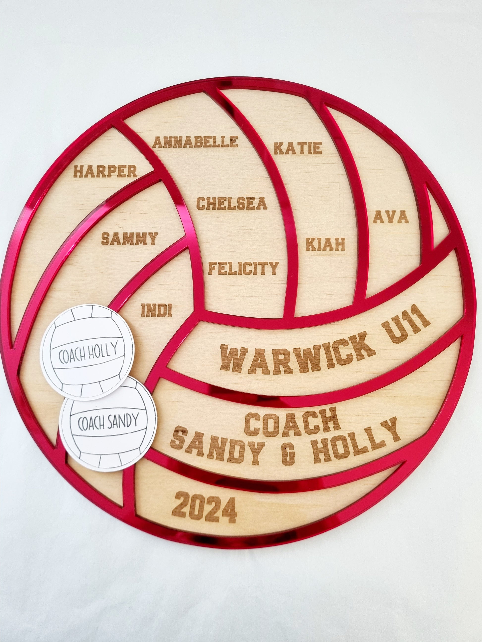 Netball Coach Plaque - Personalised End of Season Gift