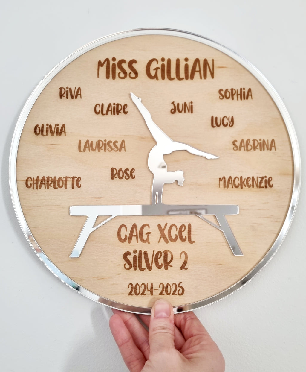 Personalised Gymnastics Coach Gift Set - Custom Coach Plaque & Shoe Tags