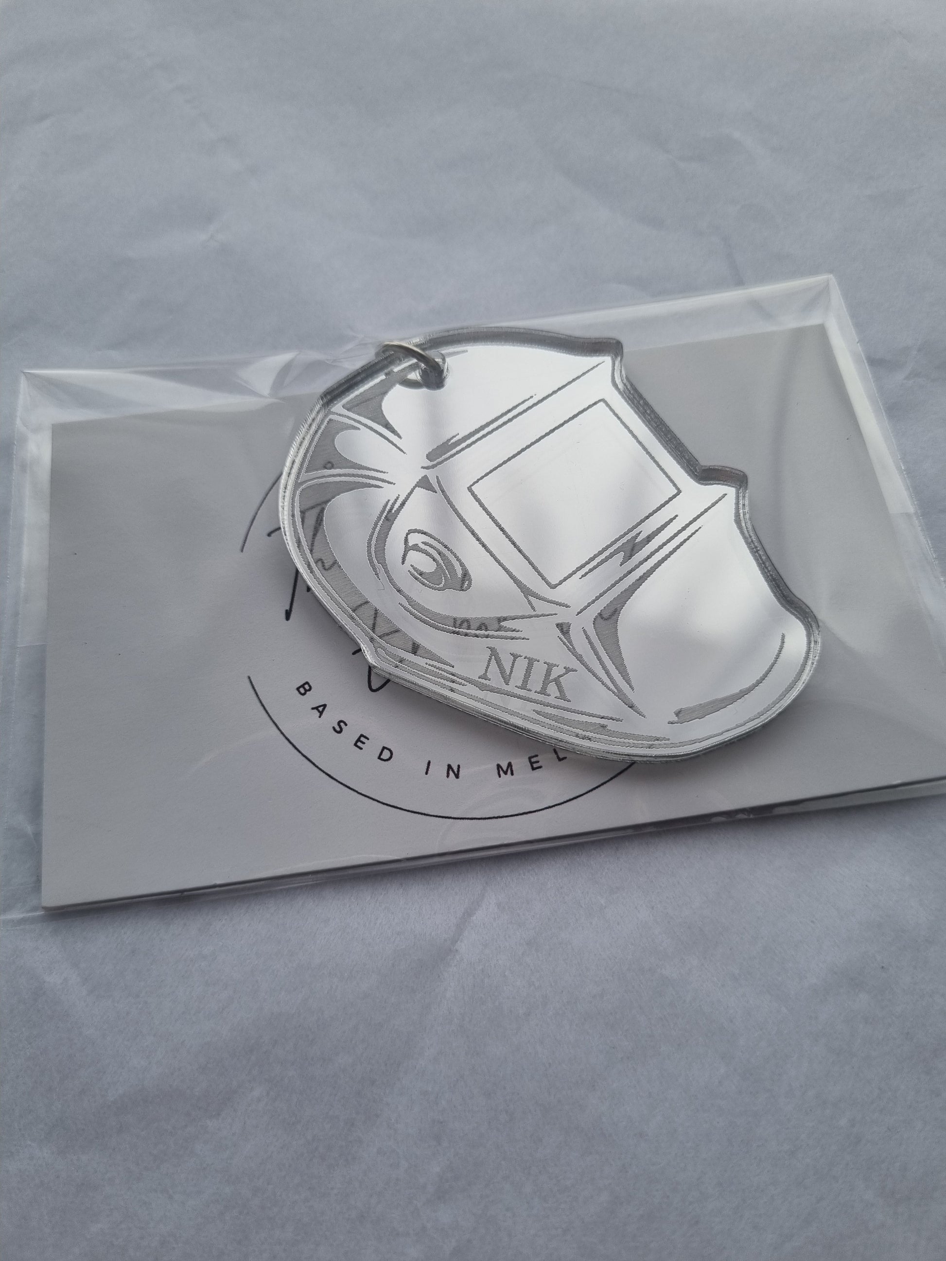Welding Helmet Keyring – Personalised Tradie Gift