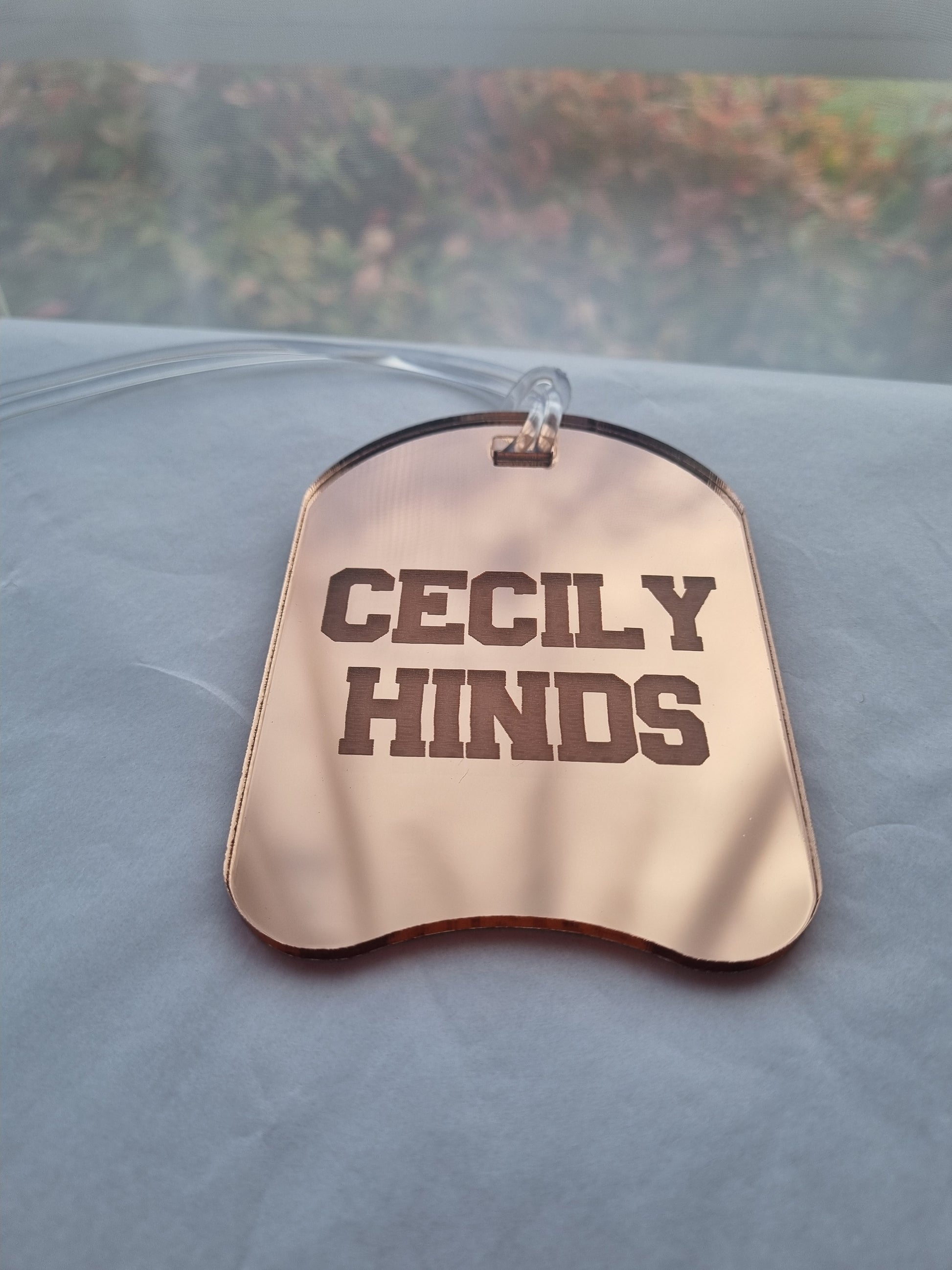 Personalised Swimming Kickboard Bag Tag