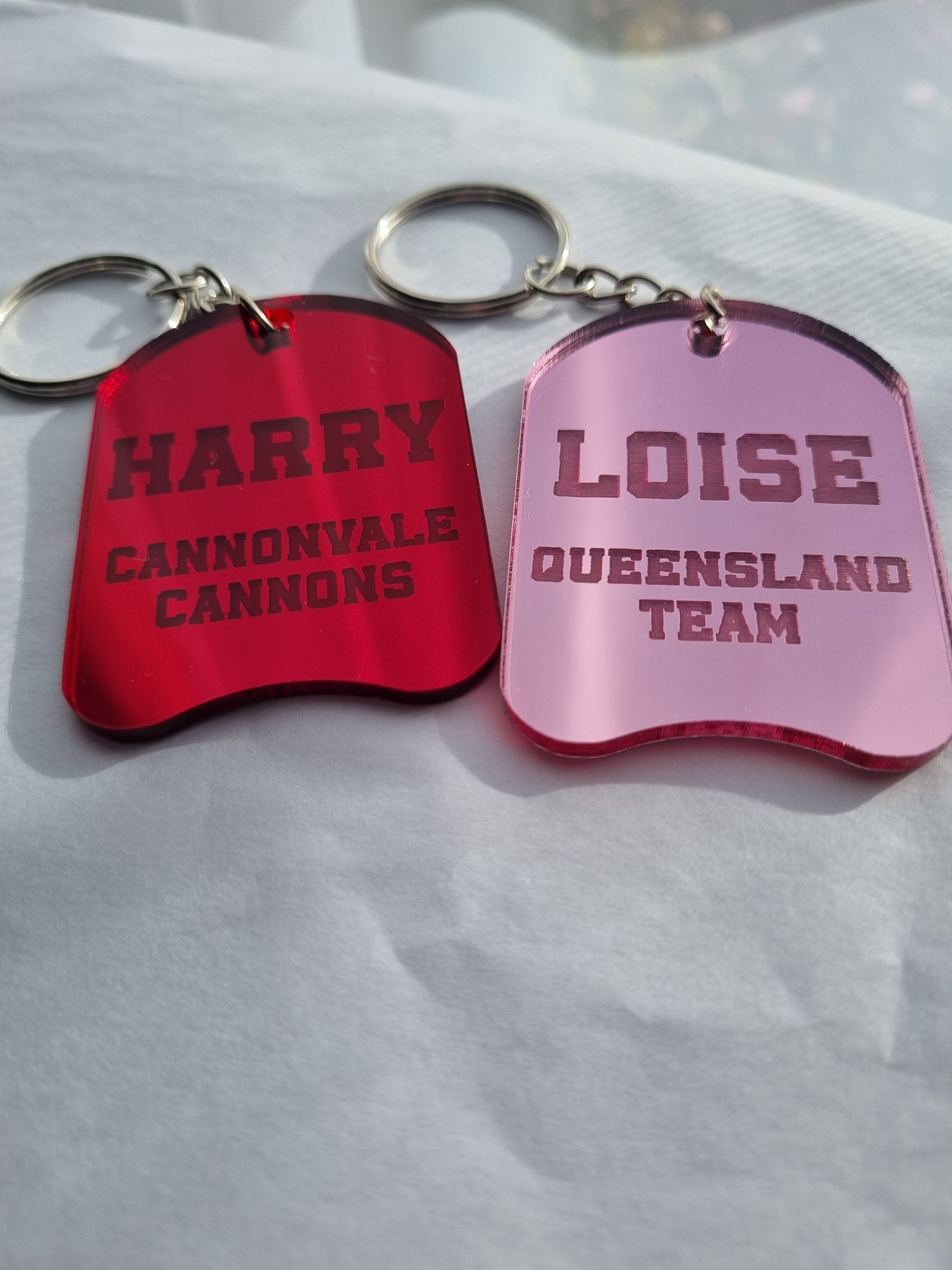 Personalised Swimming Kickboard Keyring