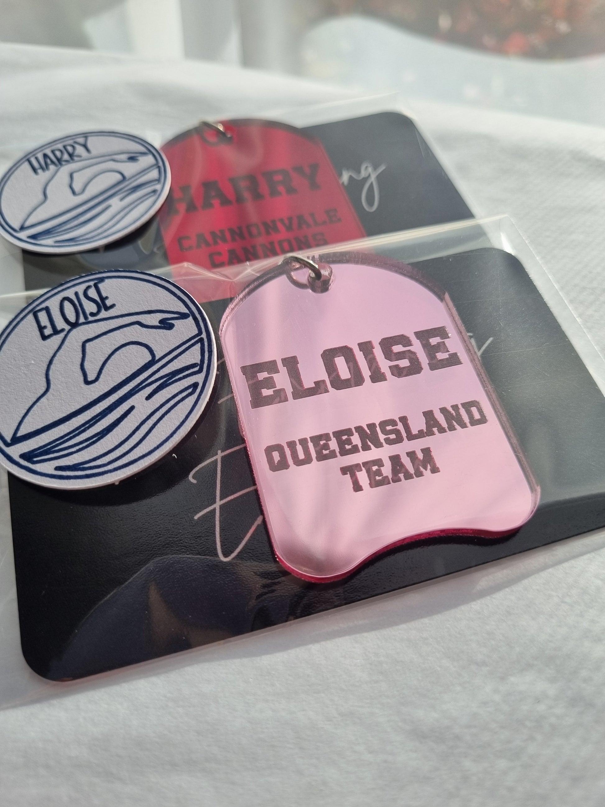 Personalised Swimming Kickboard Keyring