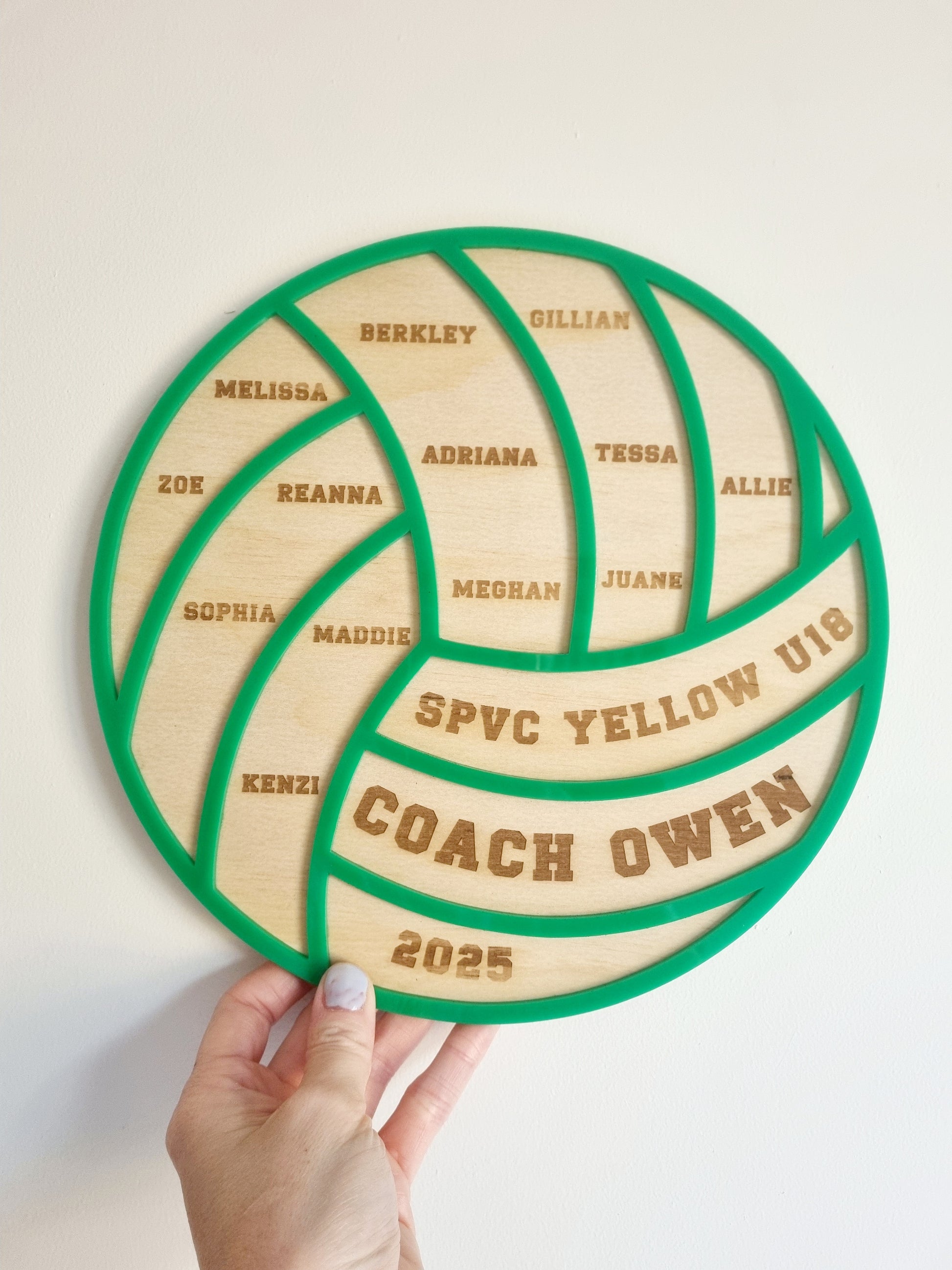 Netball Coach Plaque - Personalised End of Season Gift