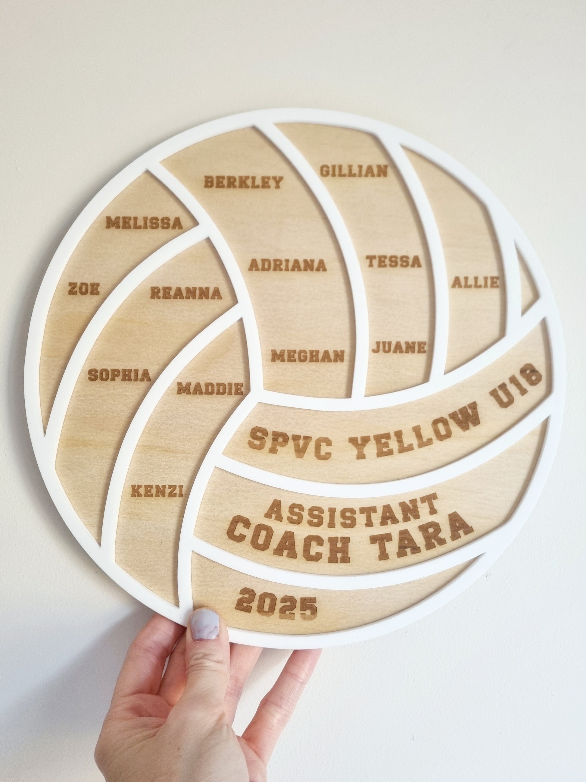 Netball Coach Plaque - Personalised End of Season Gift
