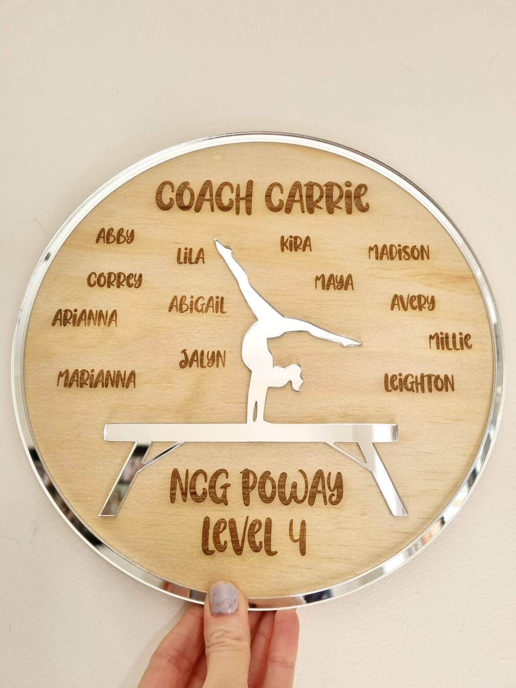 Personalised Gymnastics Coach Gift Set - Custom Coach Plaque & Shoe Tags