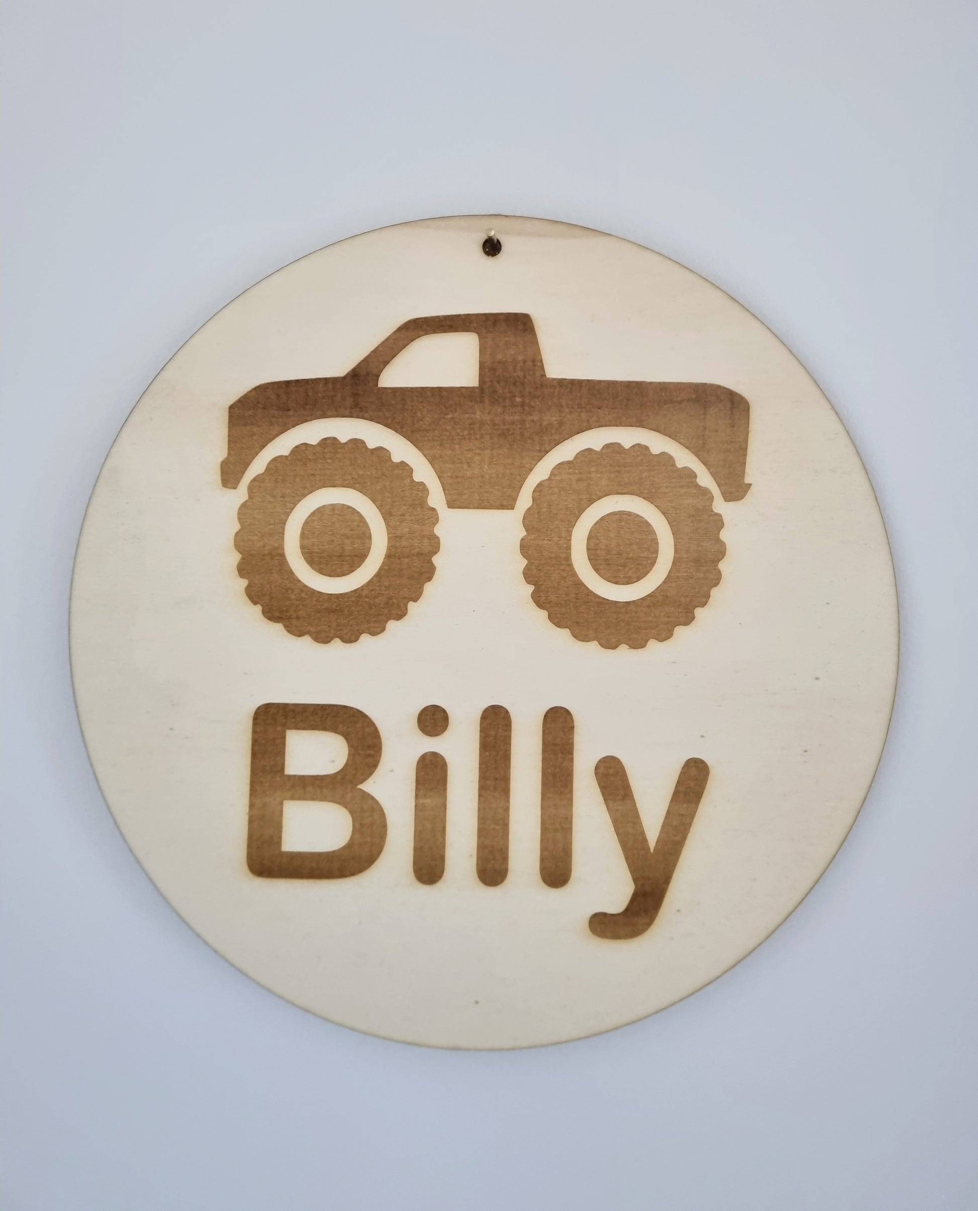 Monster Truck Personalised Door Sign
