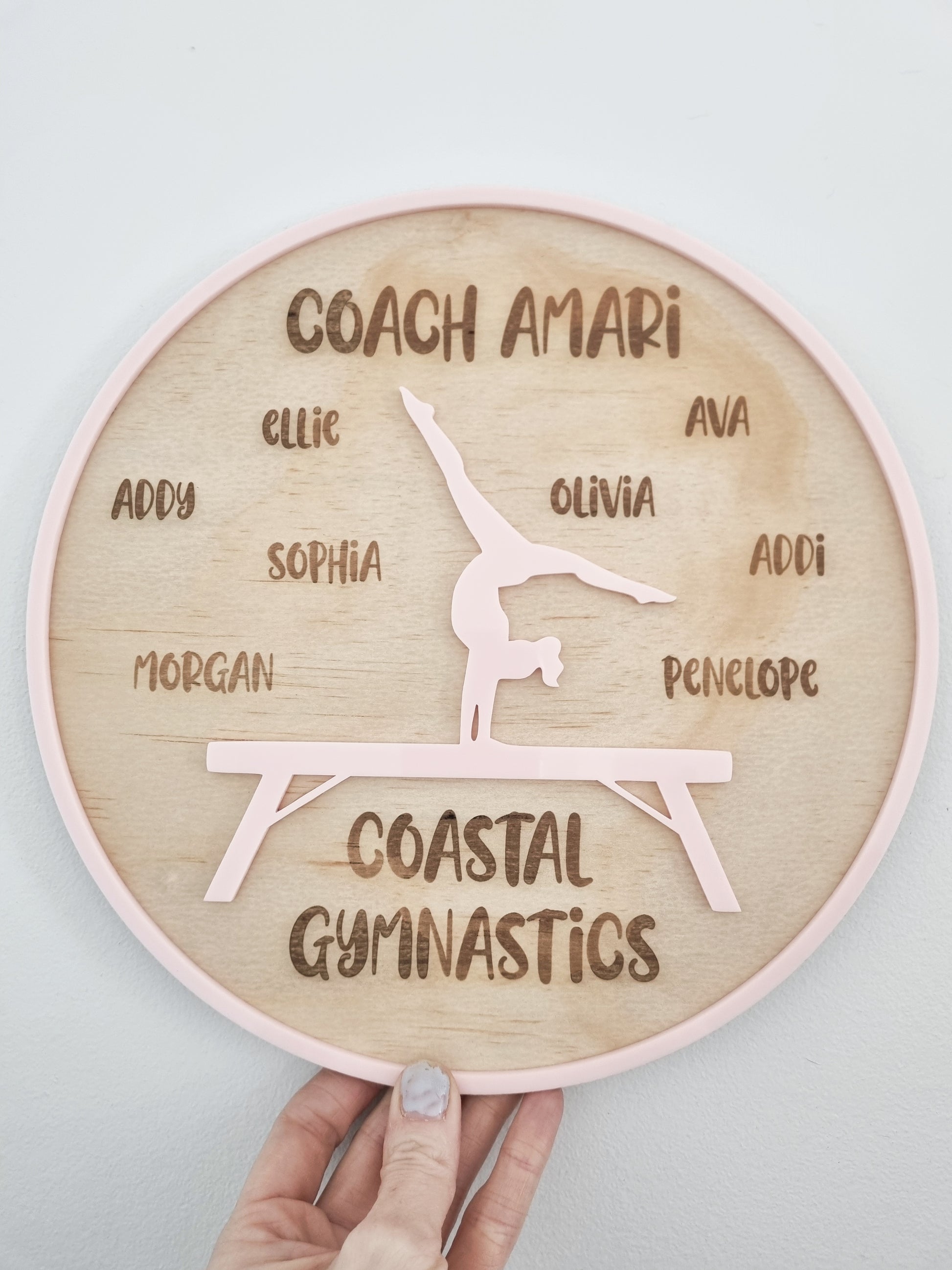 Personalised Gymnastics Coach Gift Set - Custom Coach Plaque & Shoe Tags