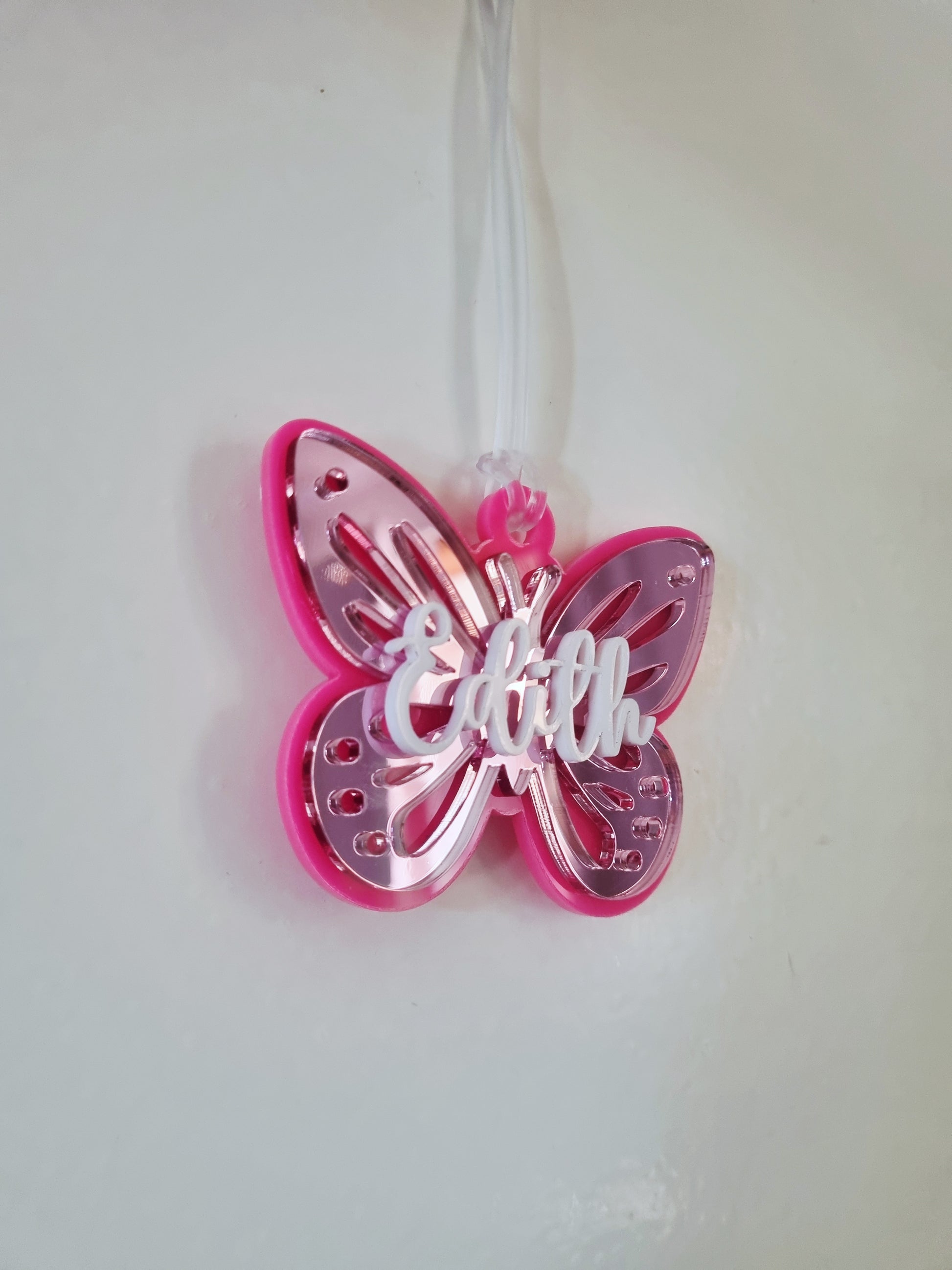 Personalised Butterfly Bag Tag