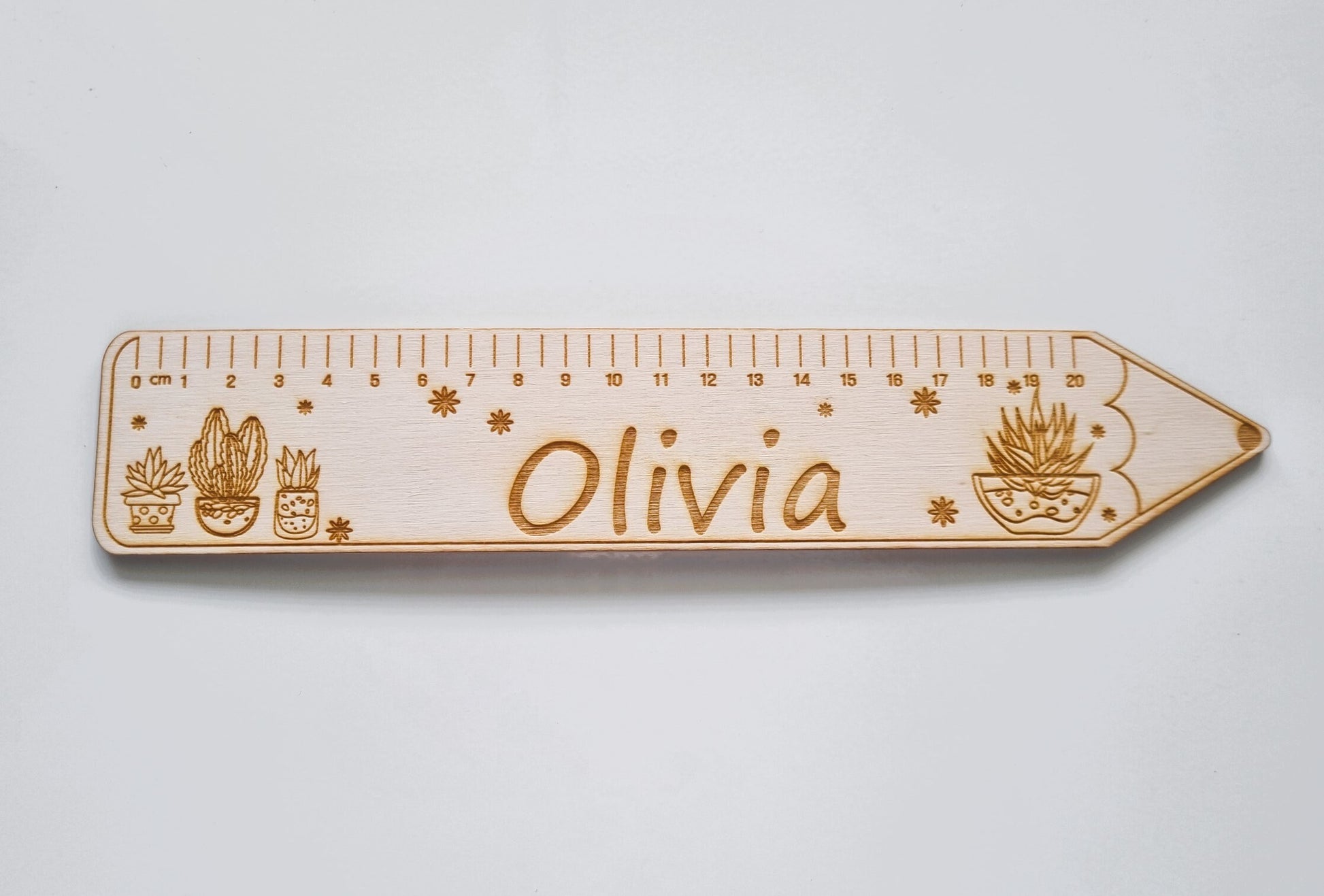 Personalised Childrens Ruler, Student Gift, Custom Keepsake, Laser Engraved Ruler