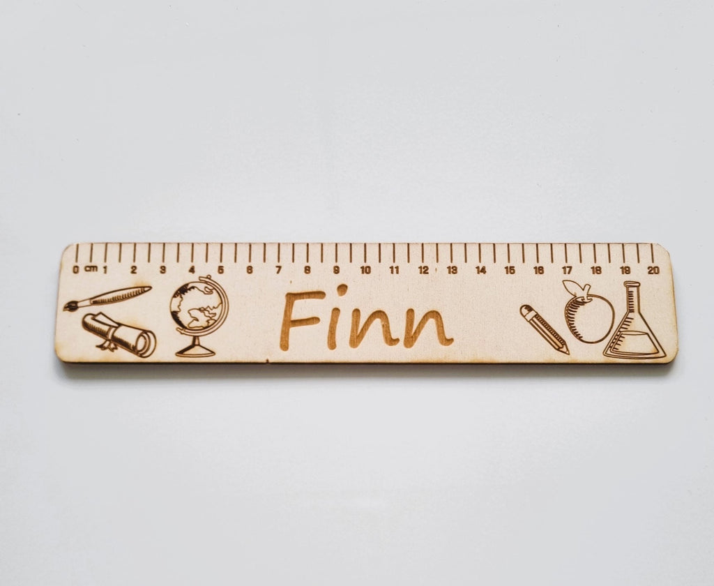 Personalised Childrens Ruler, Student Gift, Custom Keepsake, Laser Engraved Ruler