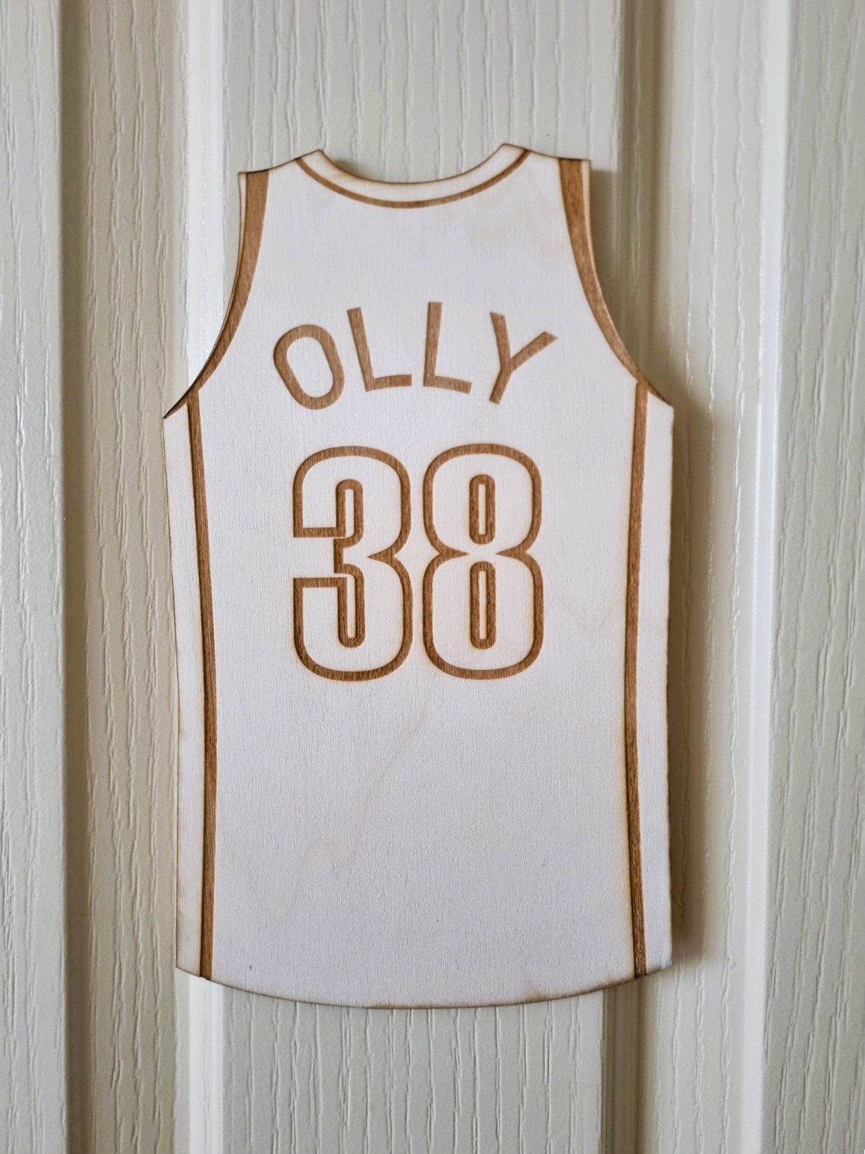Basketball Jersey Door Sign, Personalised Name Sign, Basketball Lover Gift