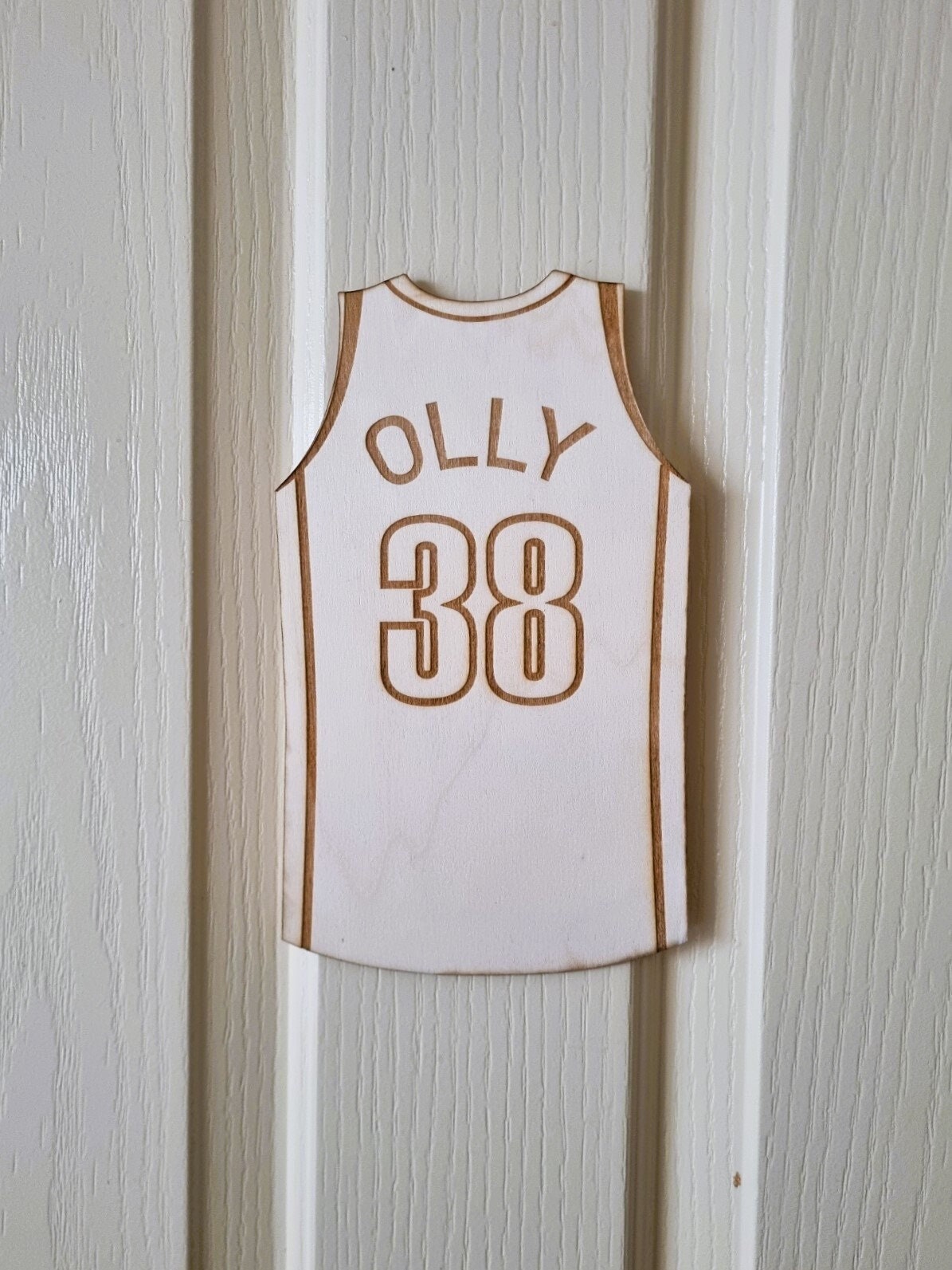 Basketball Jersey Door Sign, Personalised Name Sign, Basketball Lover Gift