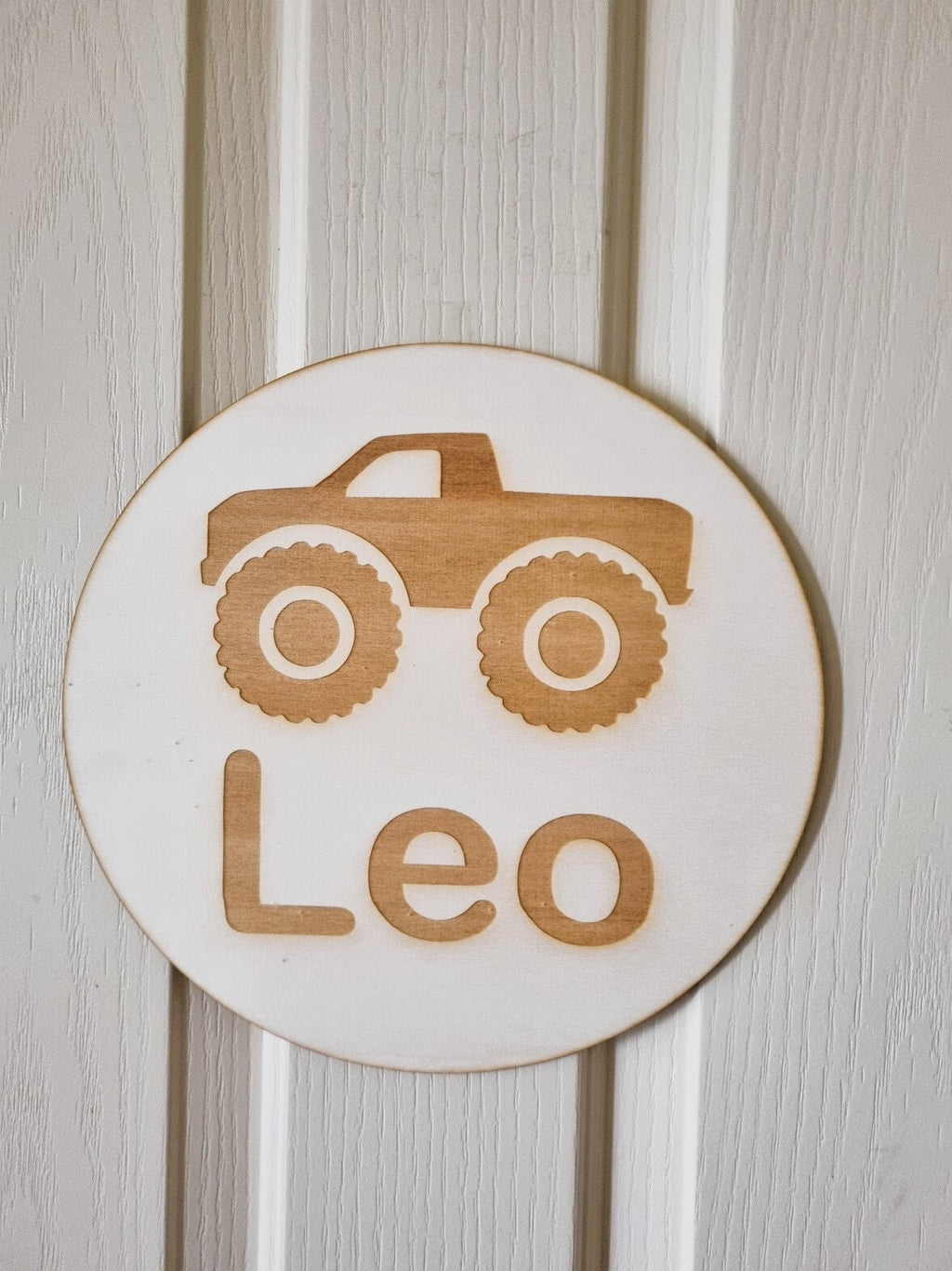 Monster Truck Personalised Door Sign, Personalised Name Sign, Boys Room, Truck Bedroom Decor