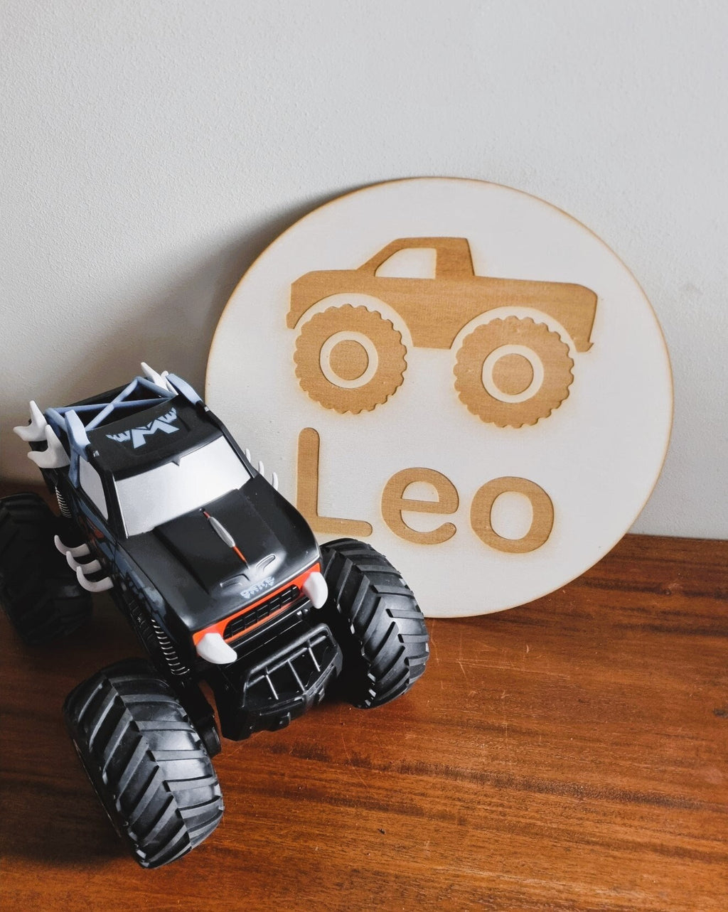 Monster Truck Personalised Door Sign, Personalised Name Sign, Boys Room, Truck Bedroom Decor