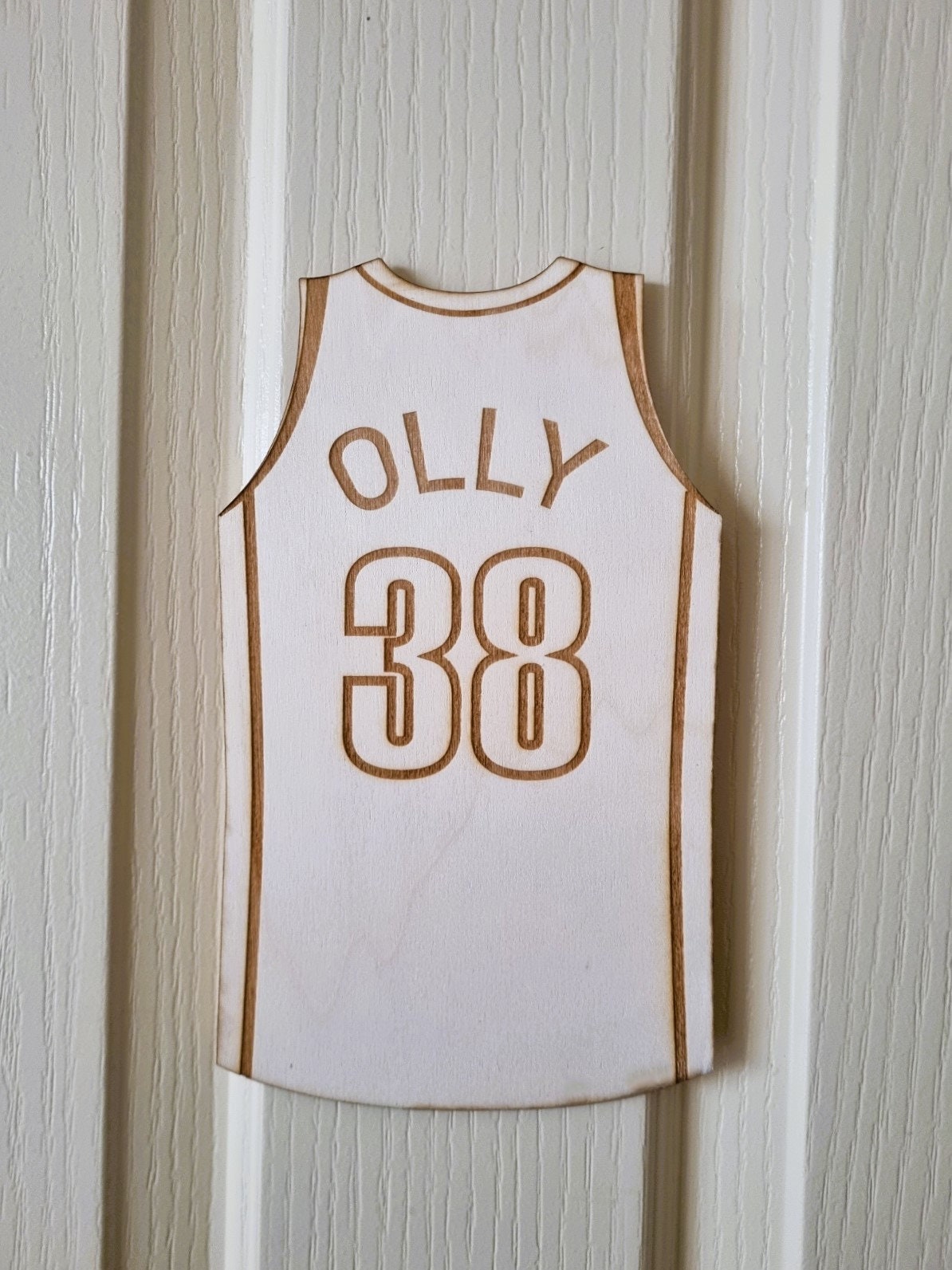 Basketball Jersey Door Sign, Personalised Name Sign, Basketball Lover Gift
