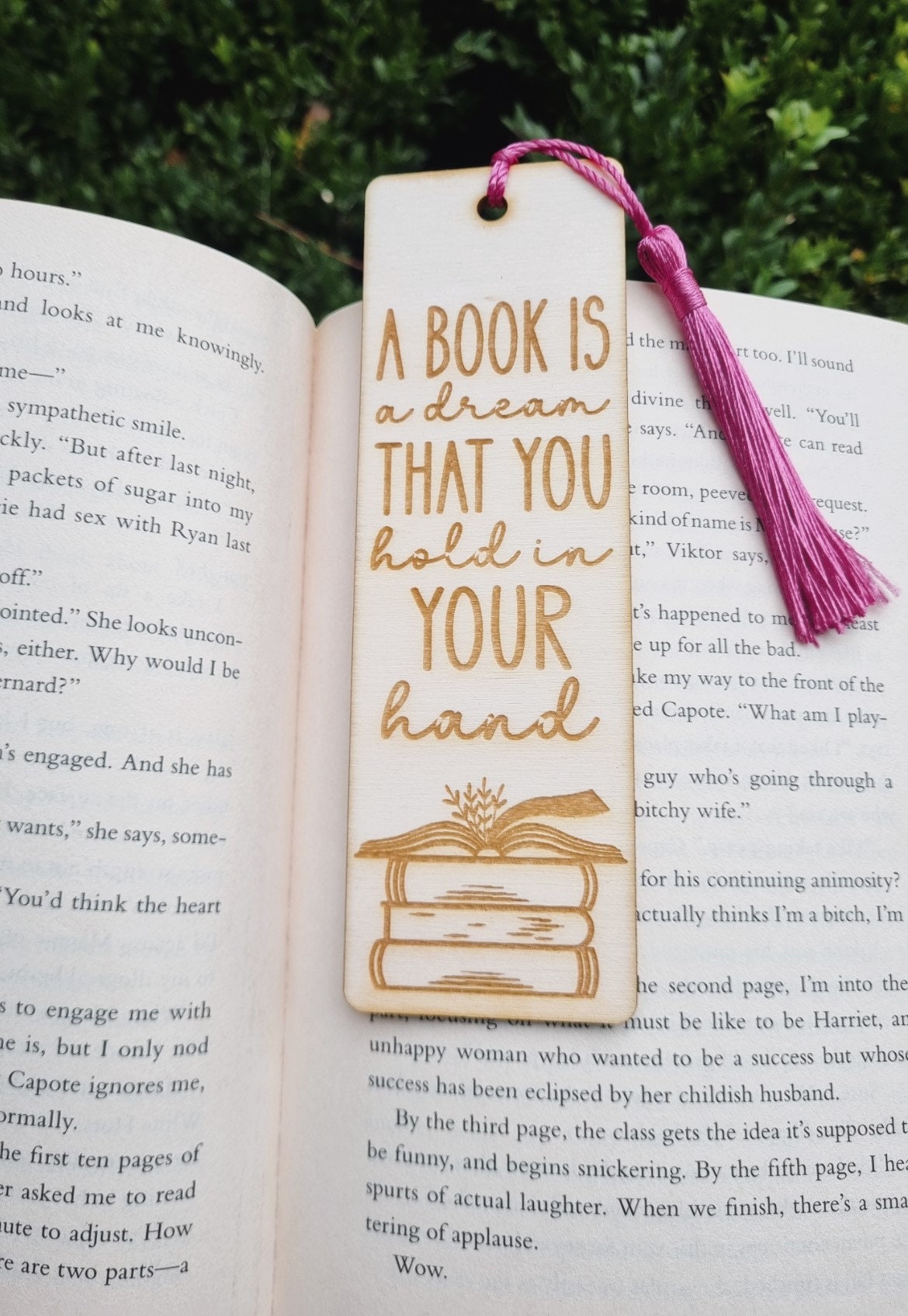 Wooden Engraved Quirky Bookmarks, Page Markers, Book Lovers, Eco Friendly Bookmarks