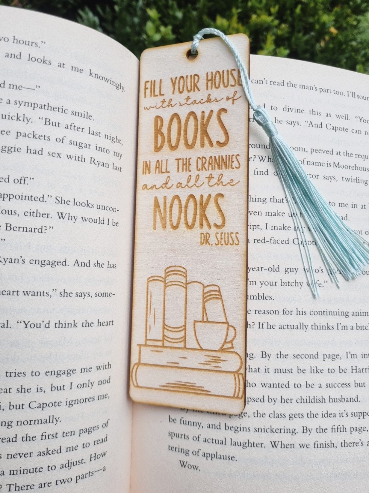 Wooden Engraved Quirky Bookmarks, Page Markers, Book Lovers, Eco Friendly Bookmarks