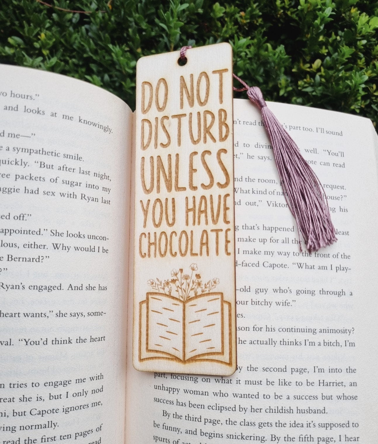 Wooden Engraved Quirky Bookmarks, Page Markers, Book Lovers, Eco Friendly Bookmarks