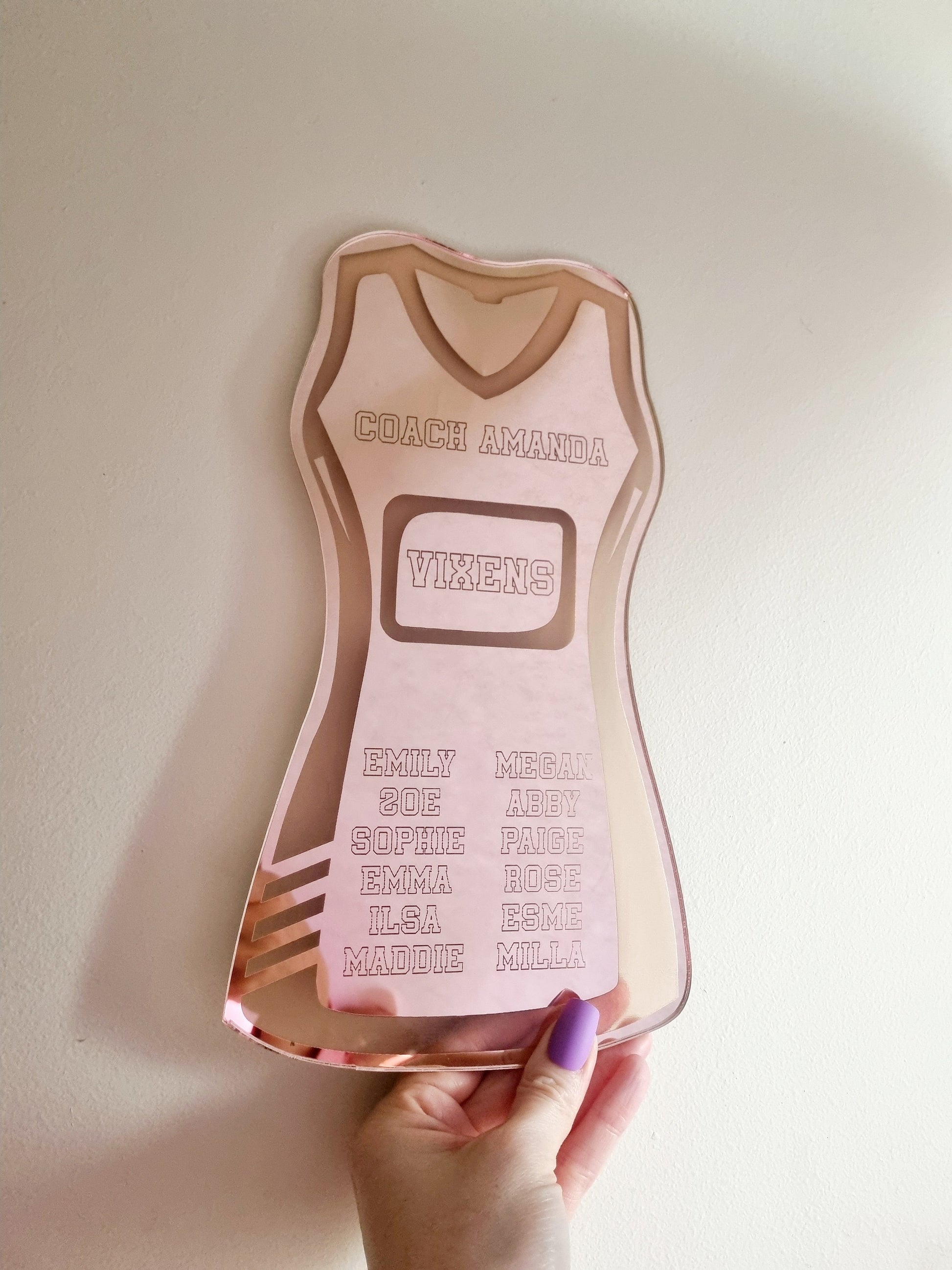 Netball Coach Gift, Coach Plaque, Netball Team Gift, Netball Player Gift