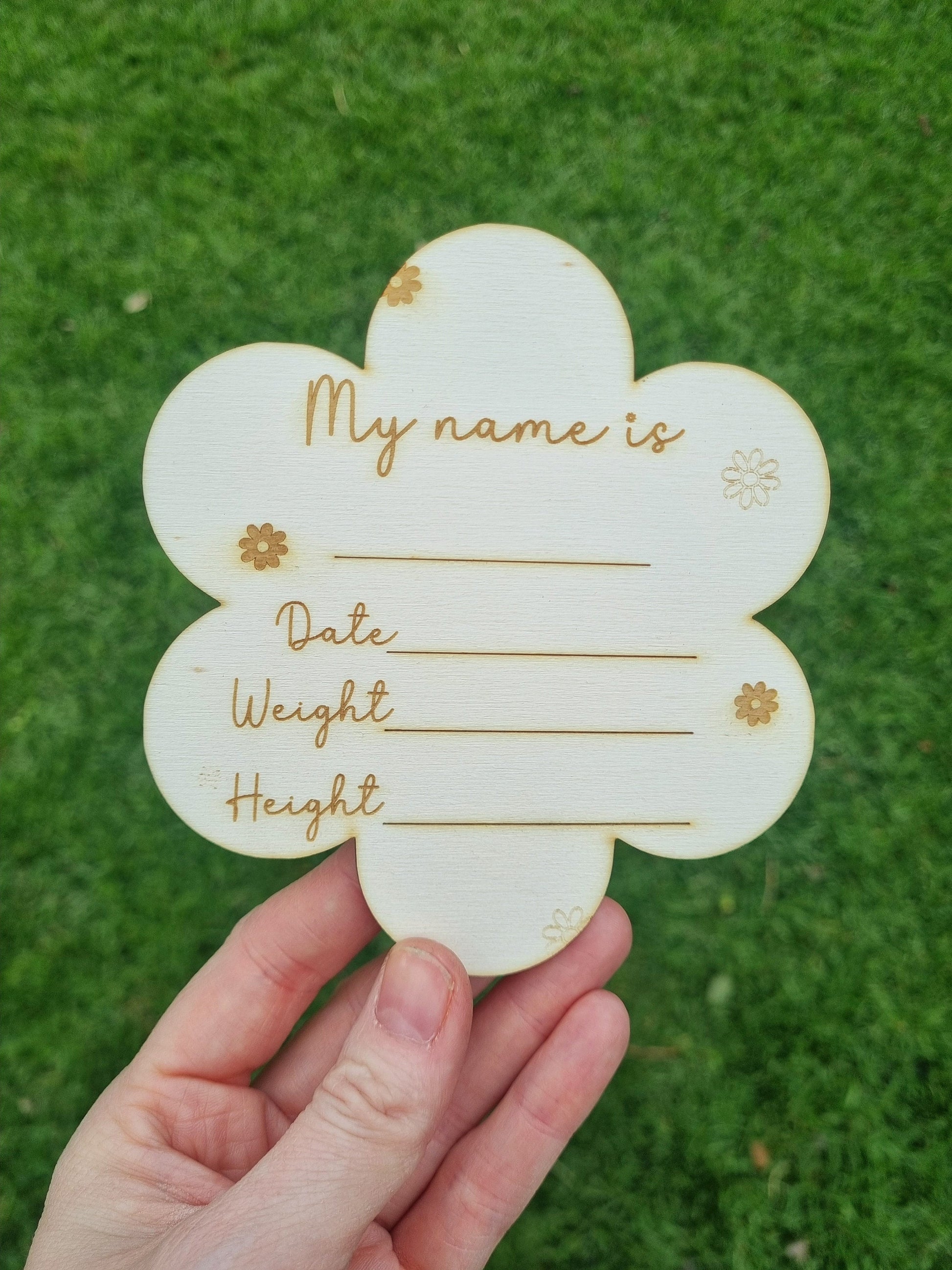 Adorable Daisy Newborn Baby Sign, Perfect Photo Prop