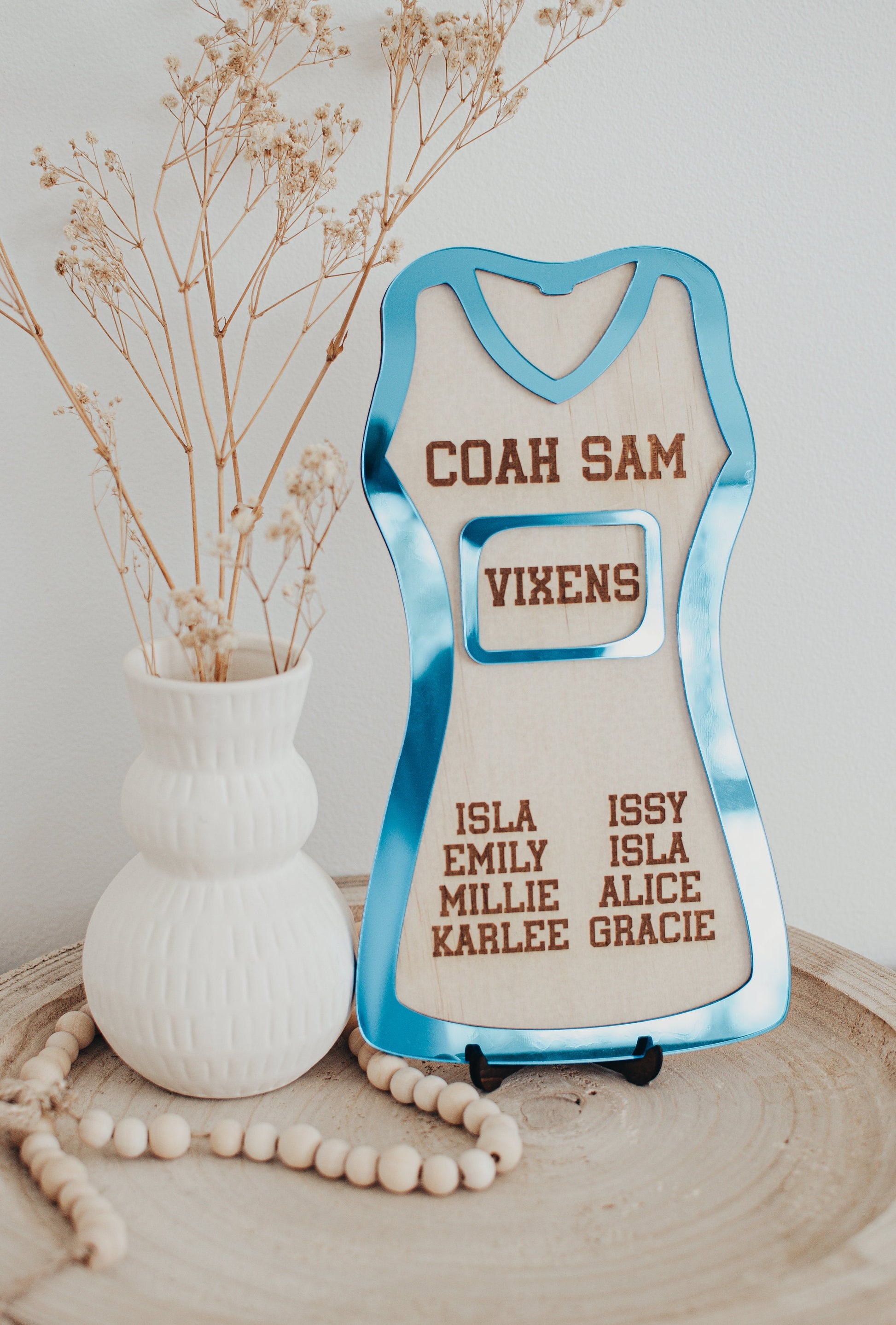 Netball Coach Gift, Coach Plaque, Netball Gift, Engraved Team Gift