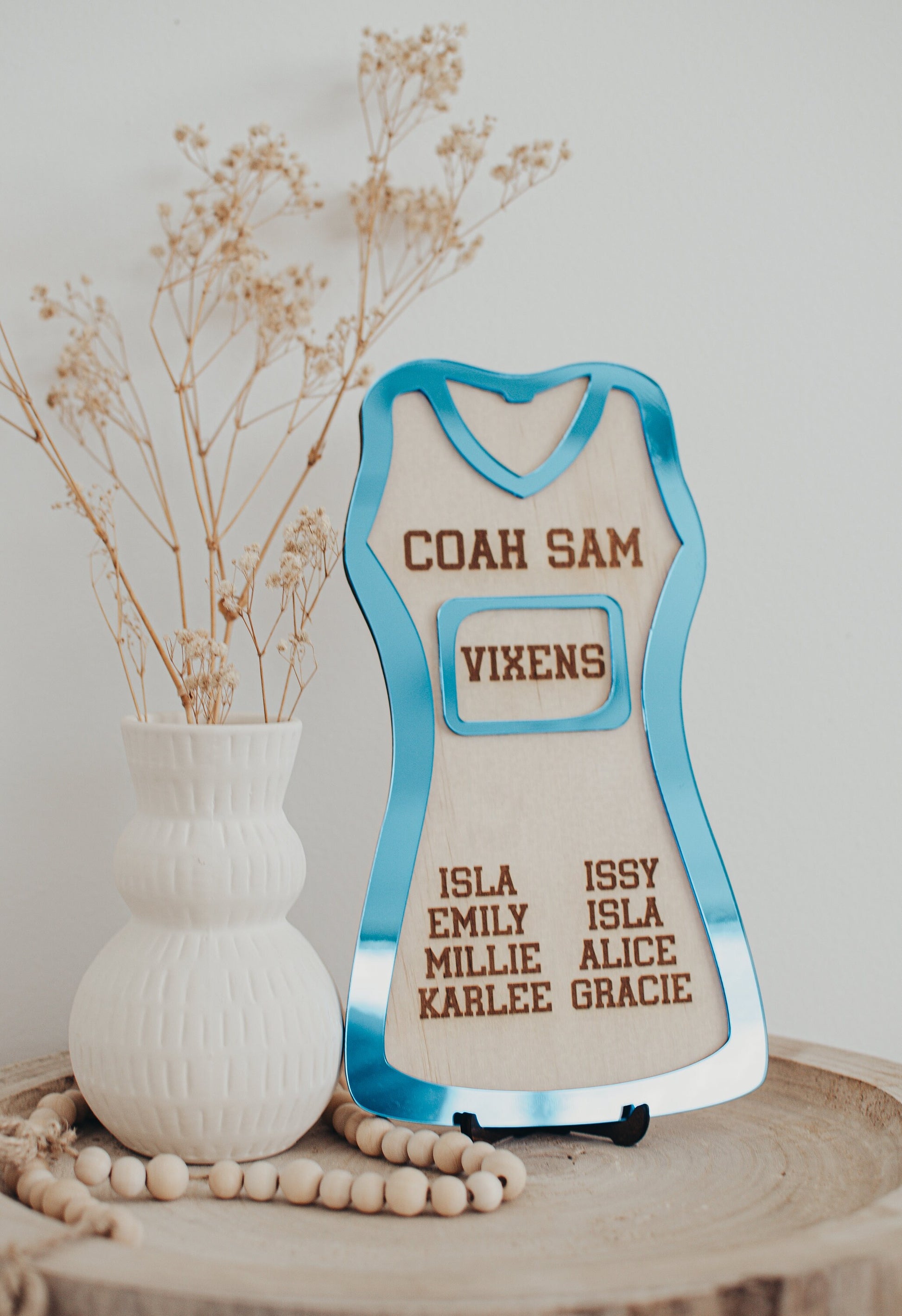 Netball Coach Gift, Coach Plaque, Netball Gift, Engraved Team Gift