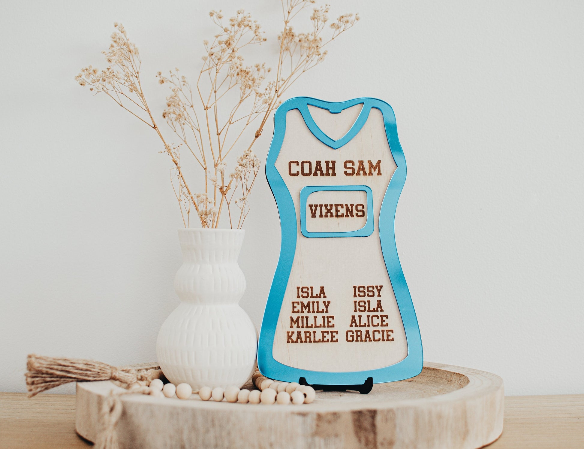 Netball Coach Gift, Coach Plaque, Netball Gift, Engraved Team Gift
