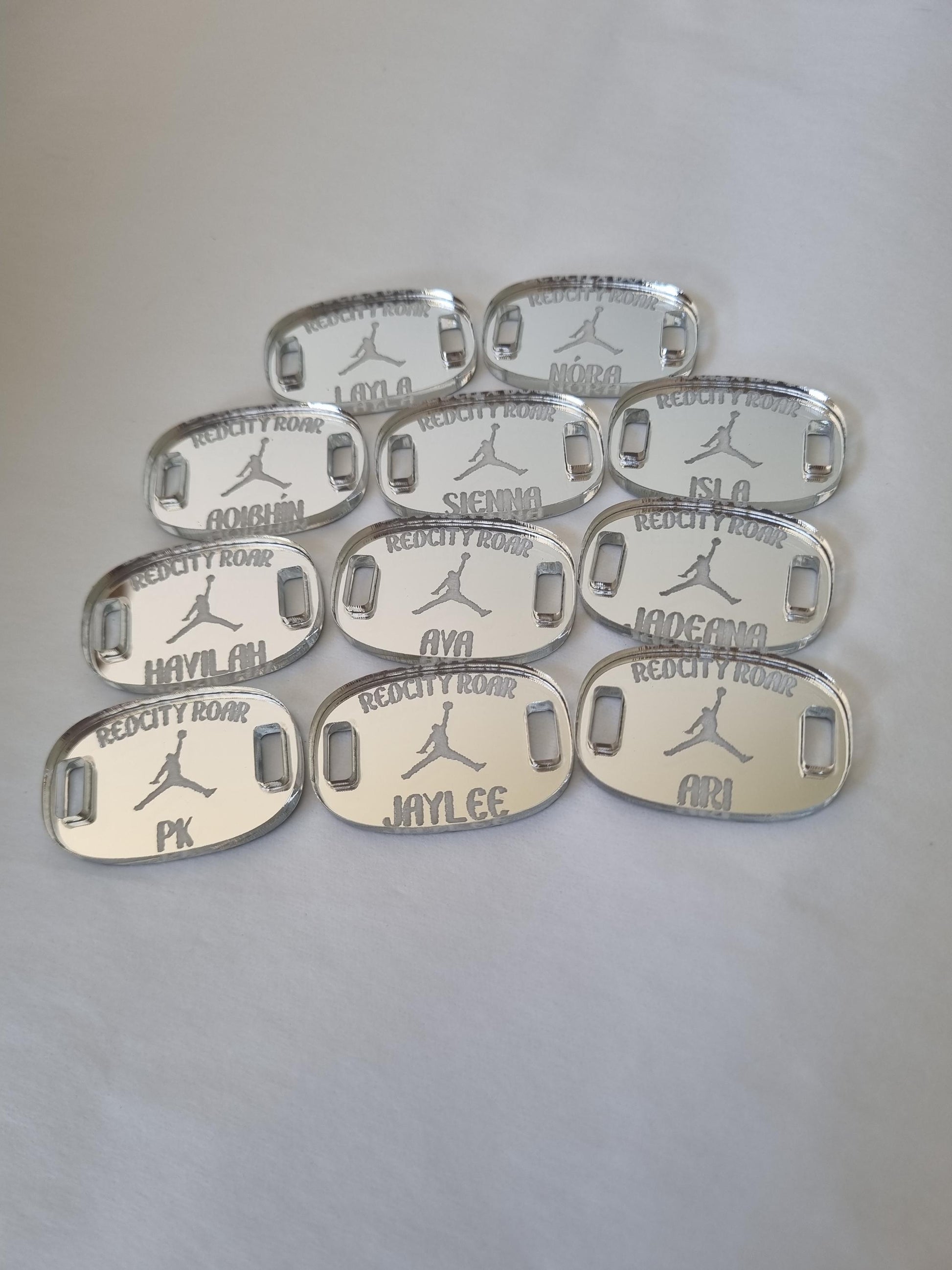 Personalised Basketball Shoe Charms, Custom Shoelace Tags, Basketball Team Gift, Coach Gift, Basketball Accessories