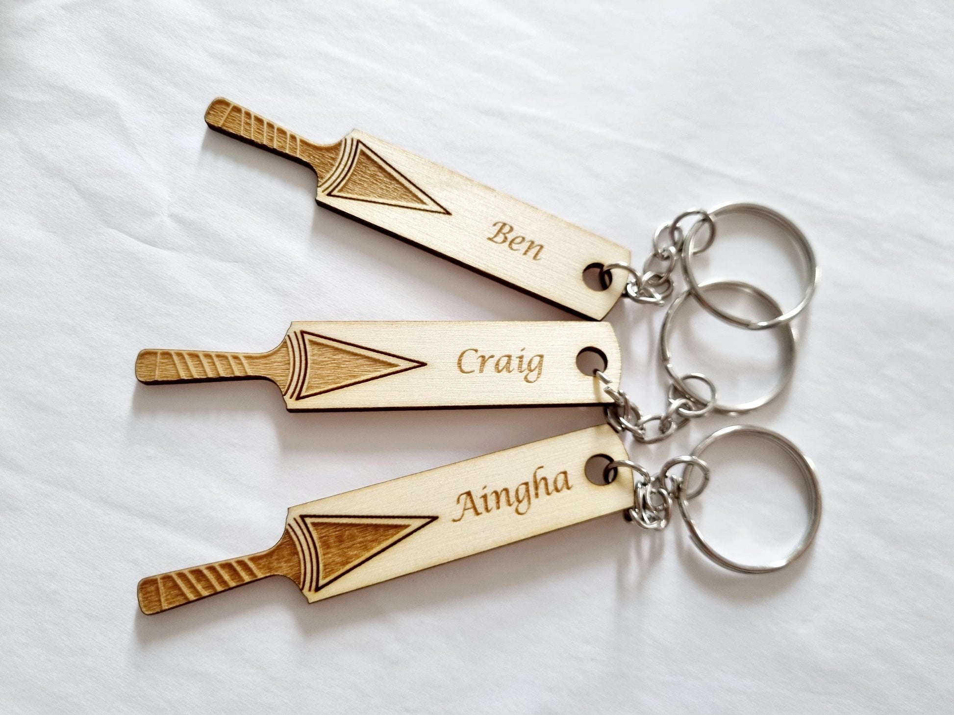 Personalised Cricket Bat Keyring, Keychain, Cricket Lovers, Cricket Team Gift