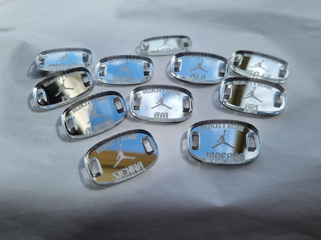 Personalised Basketball Shoe Charms, Custom Shoelace Tags, Basketball Team Gift, Coach Gift, Basketball Accessories