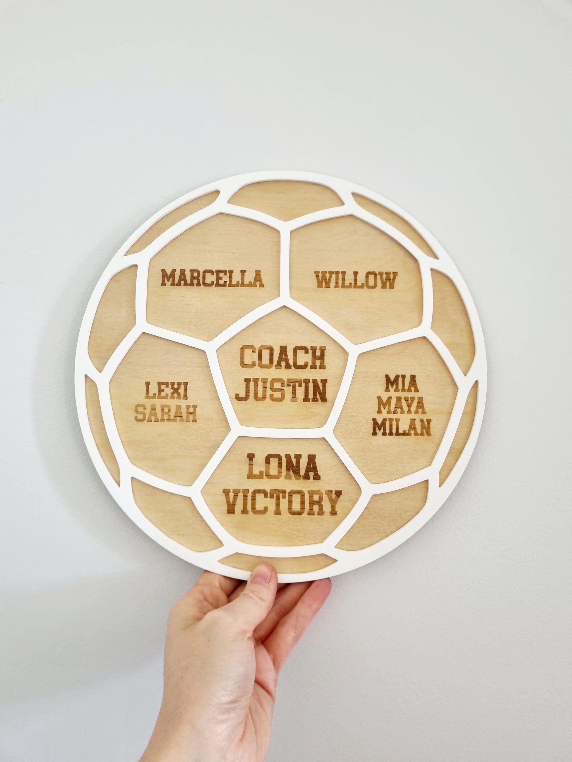 Soccer Coach Gift Plaque, Unique Football Coach Appreciation Present from the Team, Team Gift
