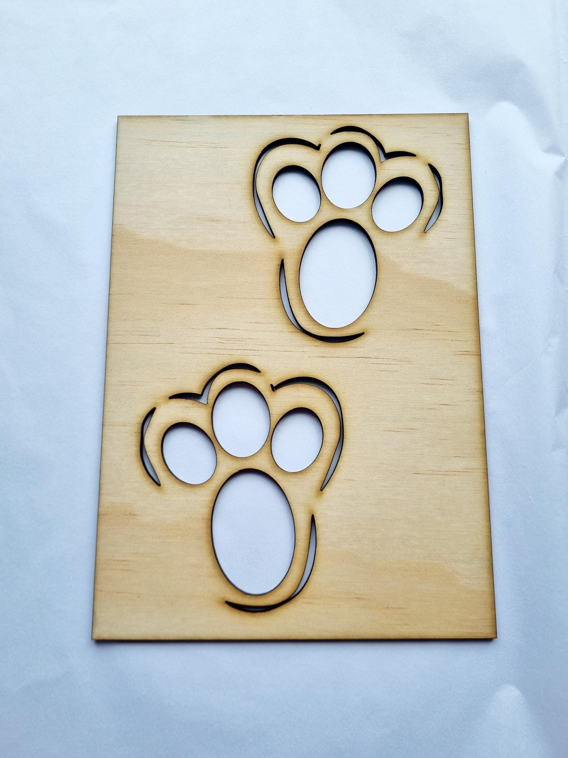 Easter Bunny Paw Stencil, Easter Magic, Easter Decoration