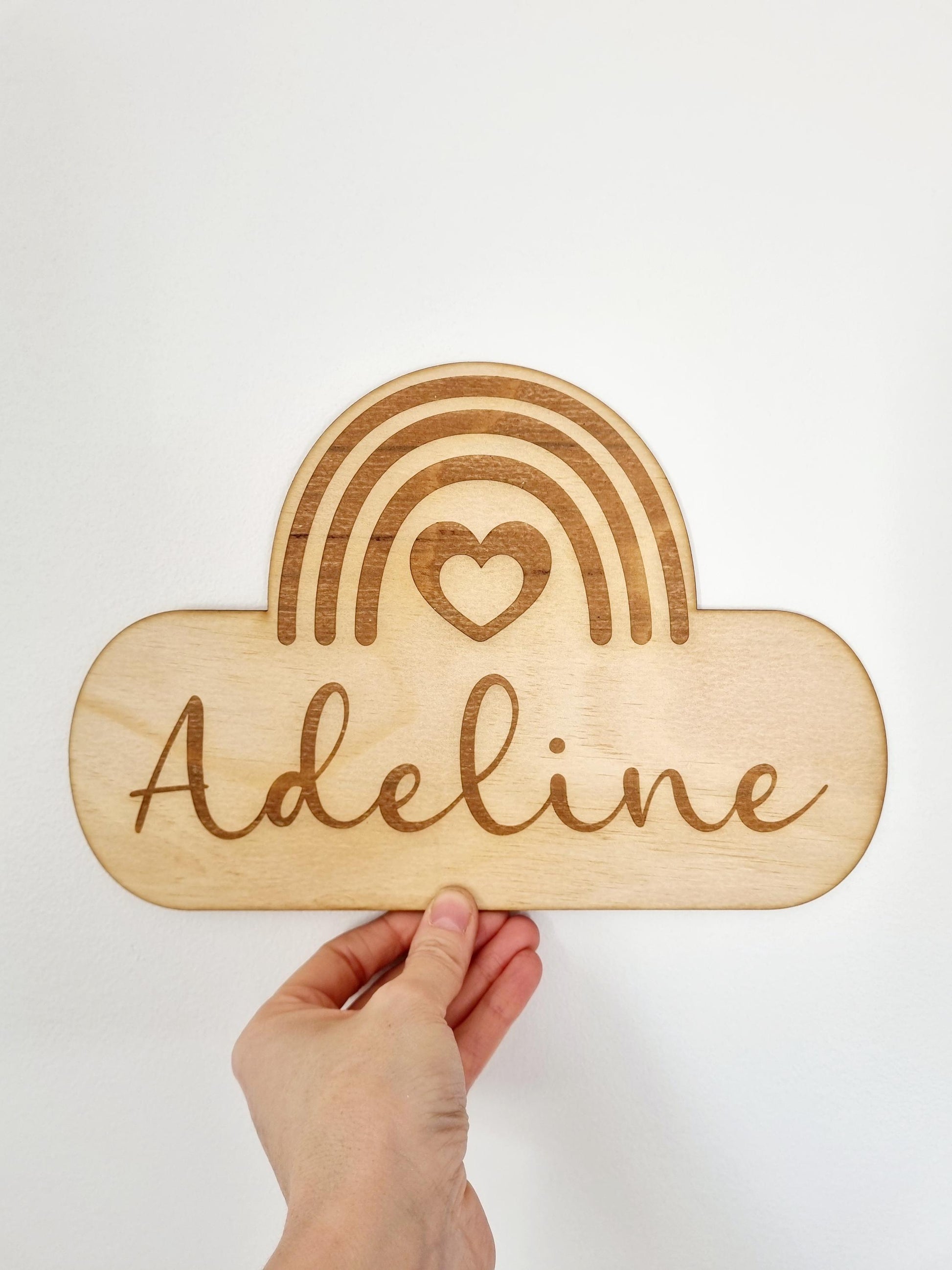 Rainbow Personalised Door Sign, Personalised Name Sign, Girls Room, Daughter Gift
