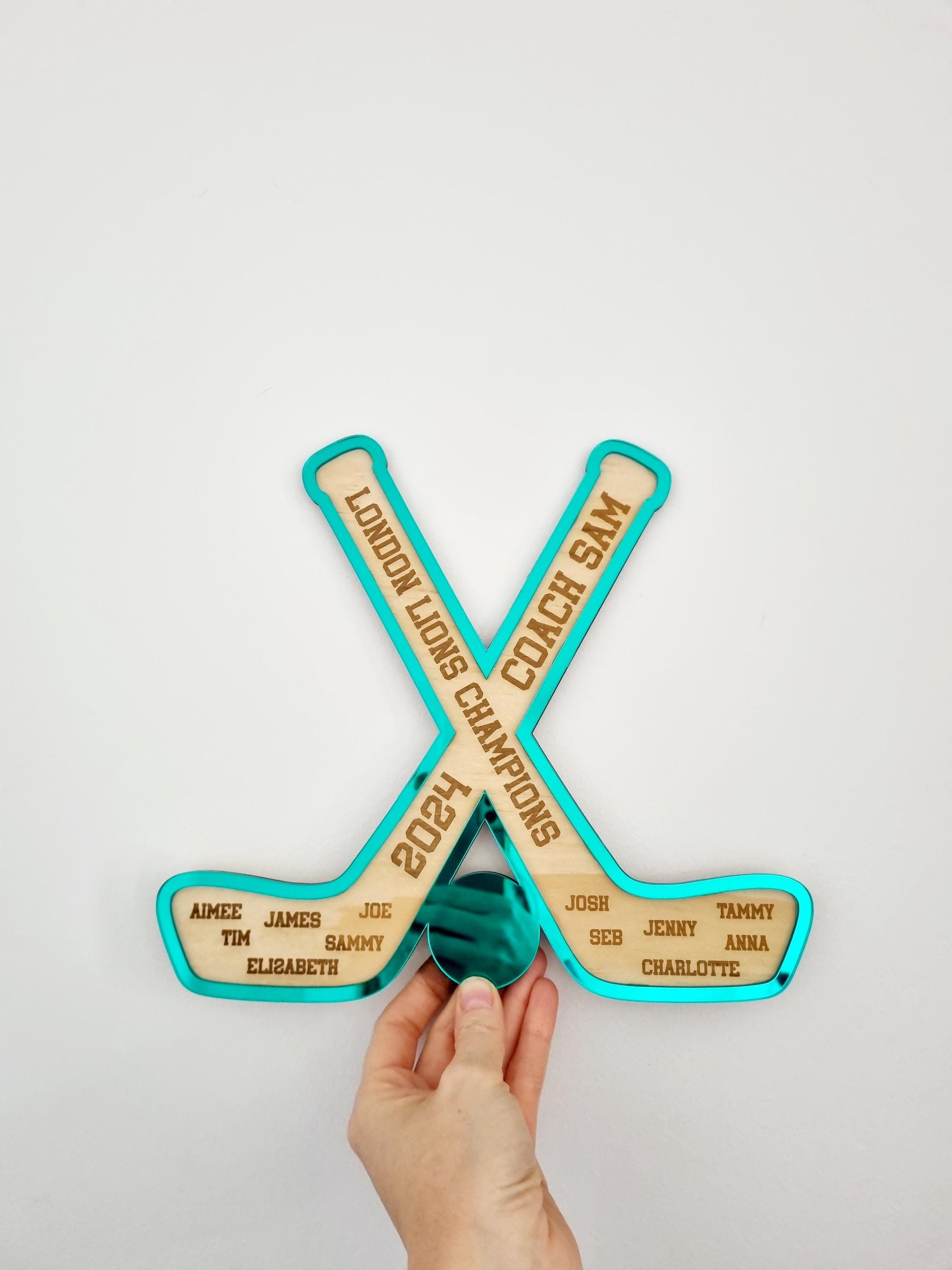 Hockey Coach Plaque, Hockey Team Gift, Hockey Coach Gift