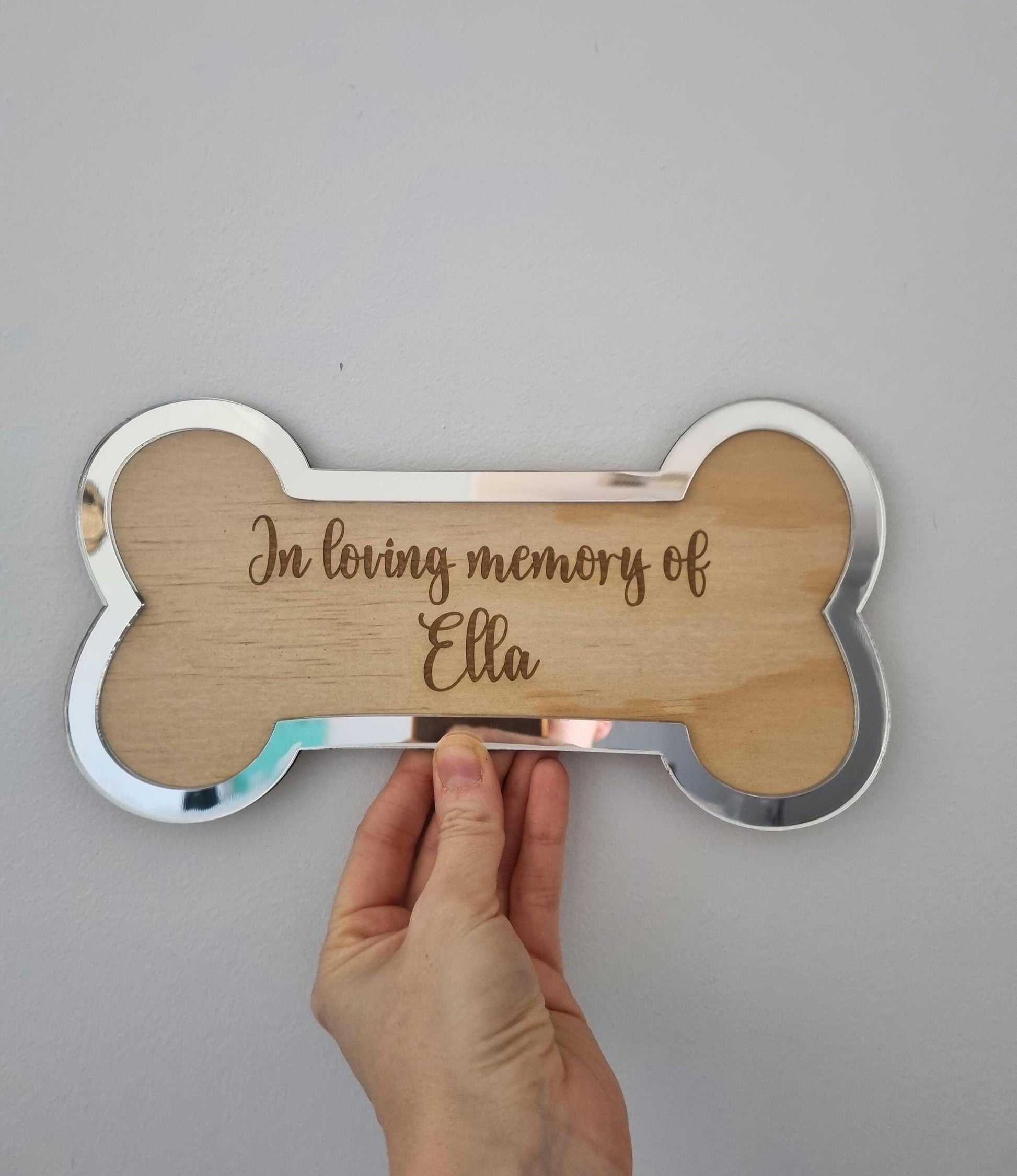 Personalised Dog Memorial Plaque, Dog Bone, Custom Dog Memory