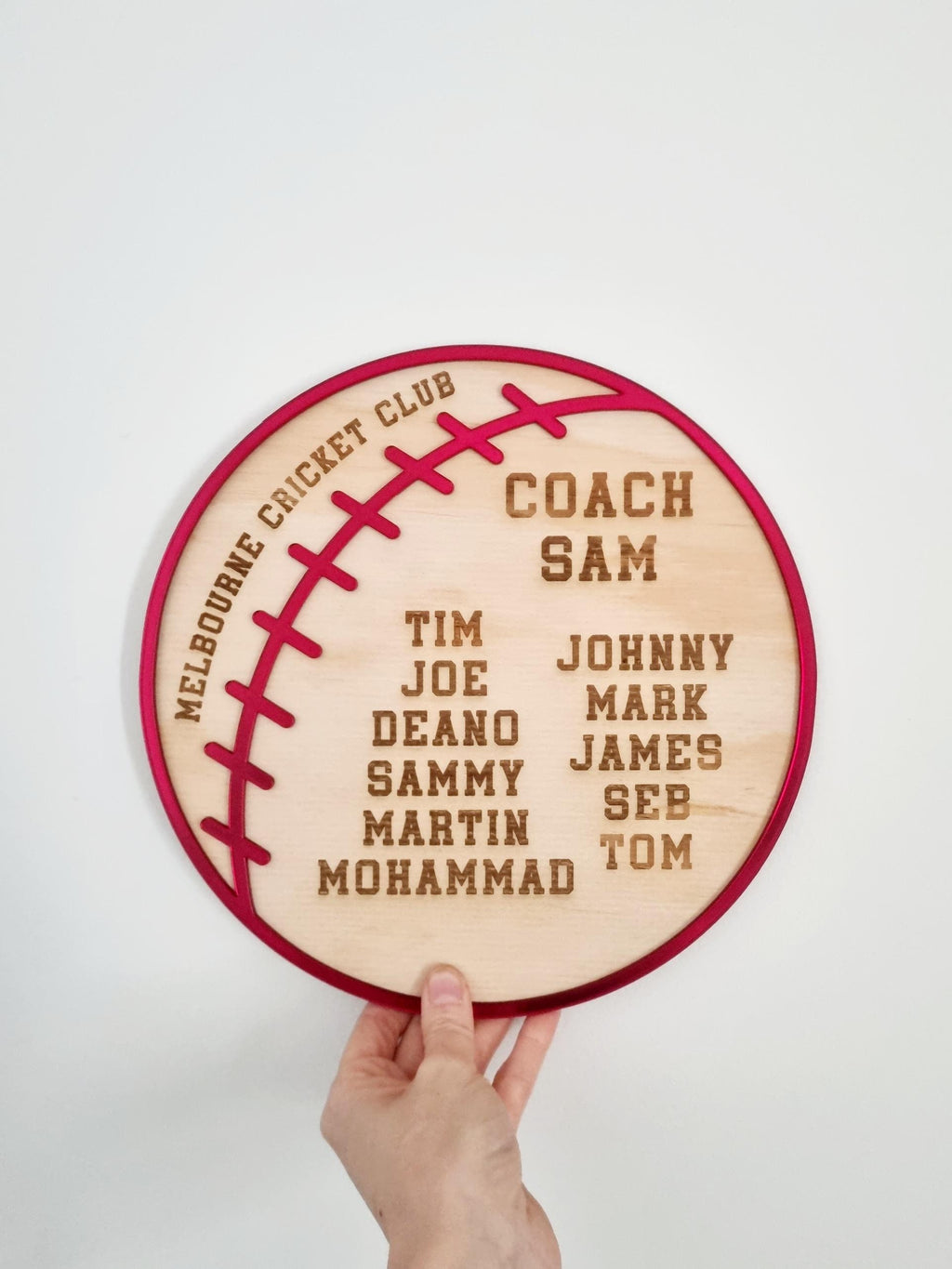 Personalised Cricket Coach Plaque, Custom Cricket Gift, End of Season Coach Appreciation Gift