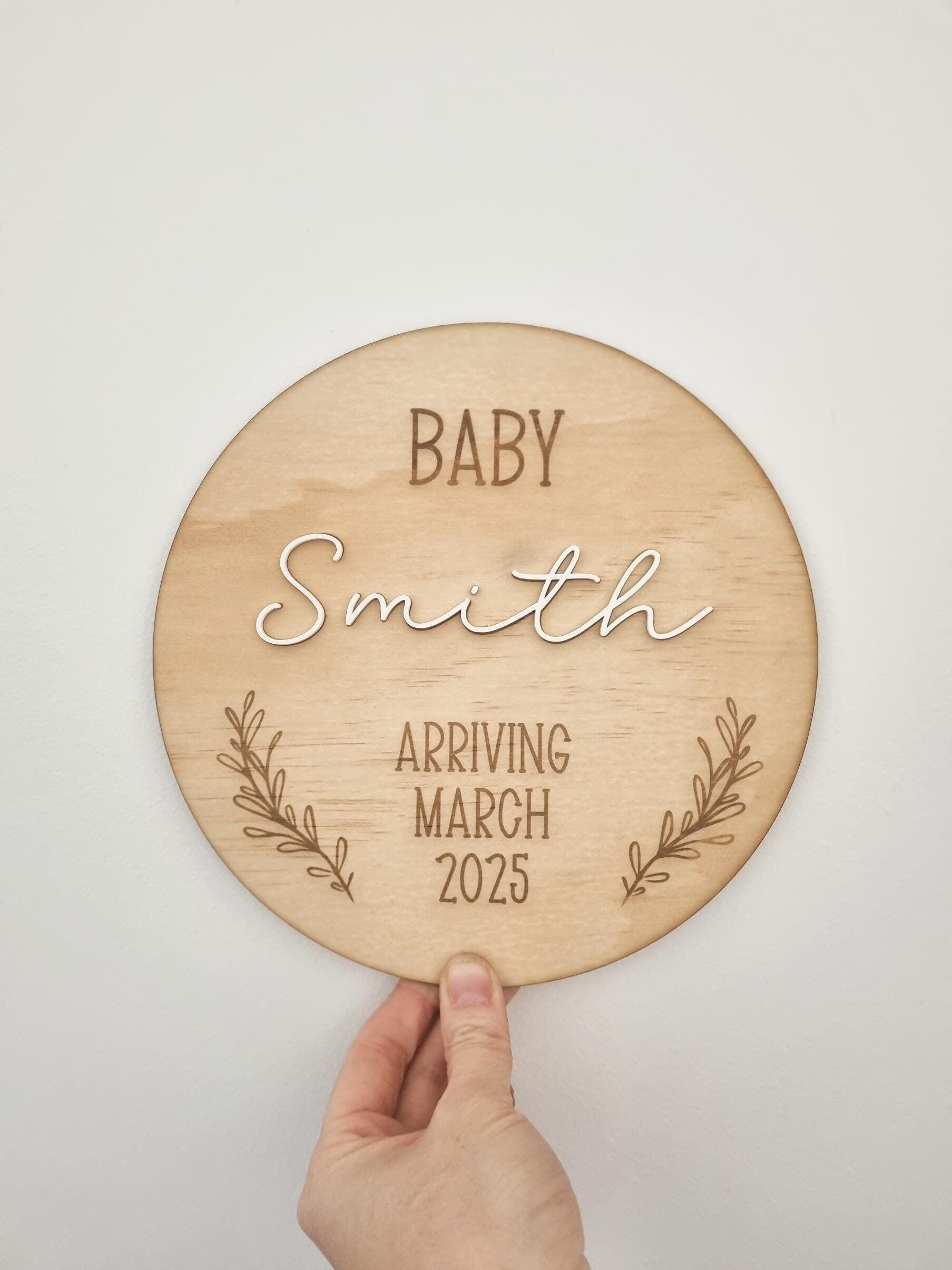 New Baby Coming Soon, Personalised Baby Reveal, Baby Announcement Photo Prop