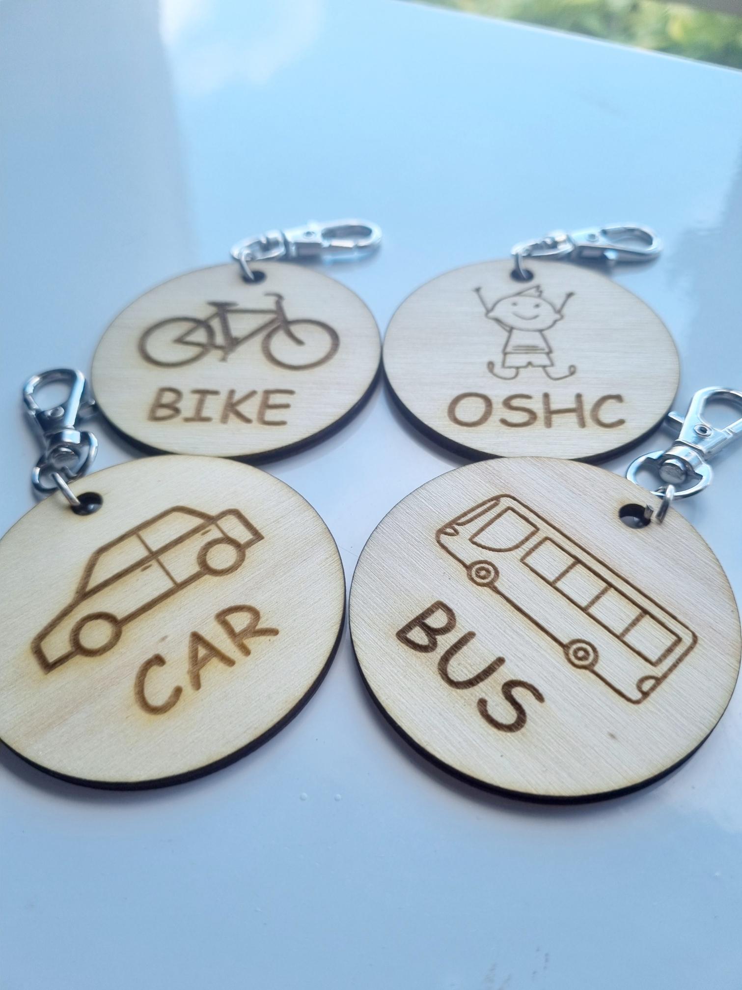 Kids School Backpack After School Reminder Keyring Set: Stay Organized and Confident on the Go!
