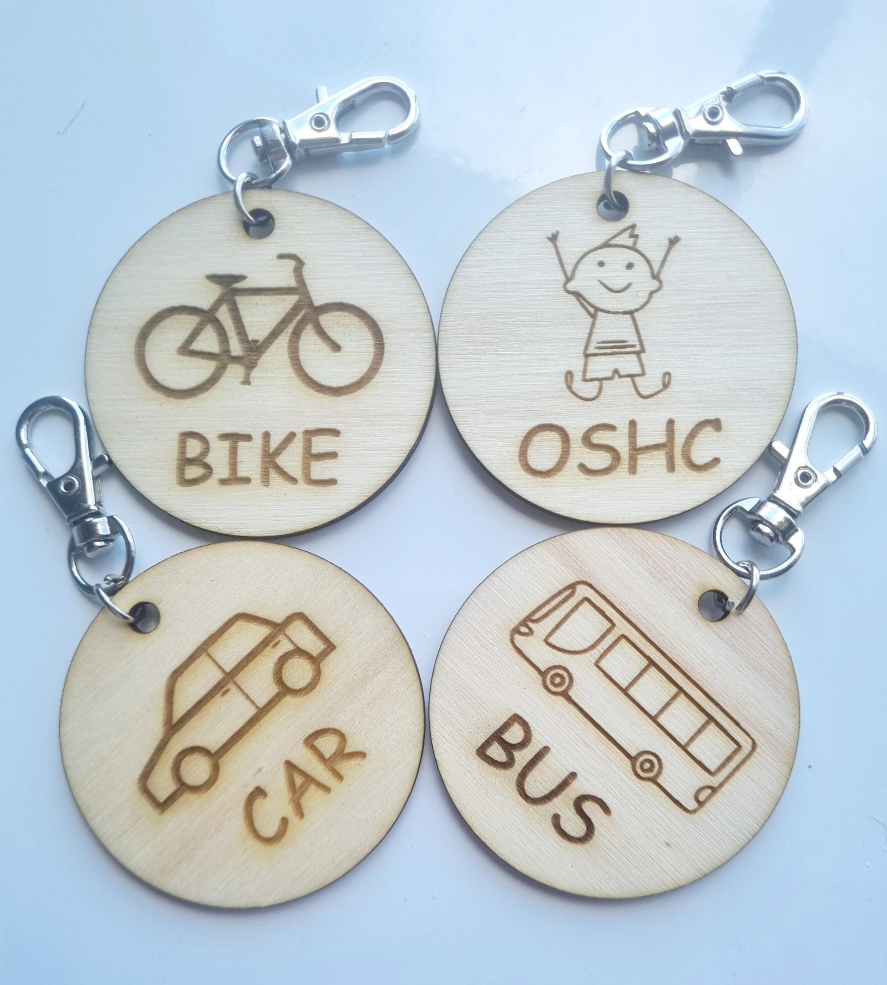 Kids School Backpack After School Reminder Keyring Set: Stay Organized and Confident on the Go!