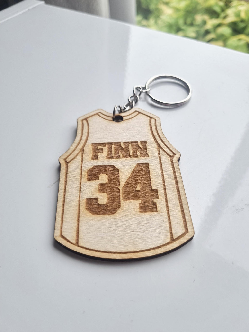 Personalised Basketball Jersey Keyring, Custom Bball Keychain, Basketball Player Gift, Basketball Team Accessories