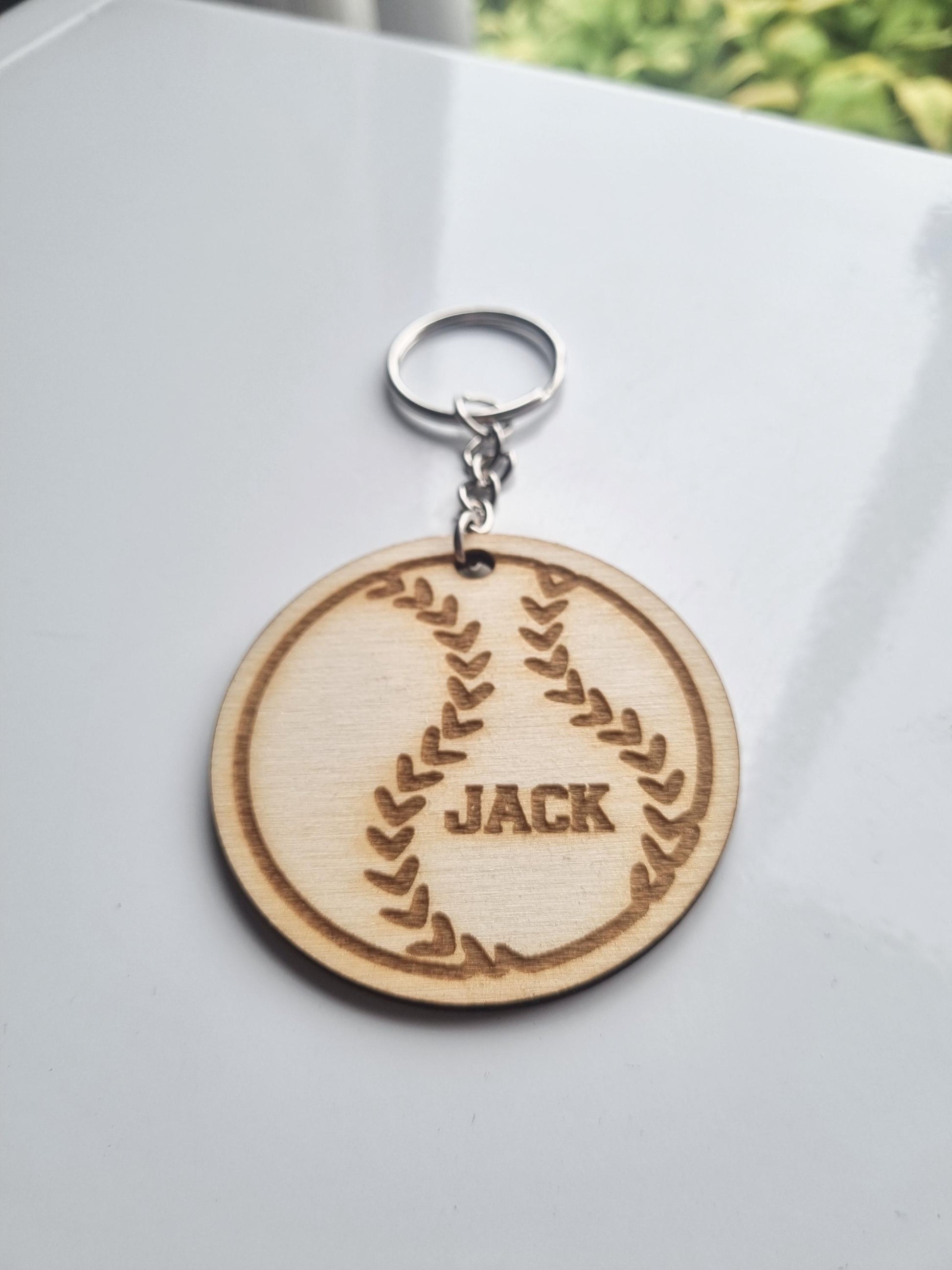Personalised Tennis Ball Keyring, Coach Keychain, Engraved Team Gift